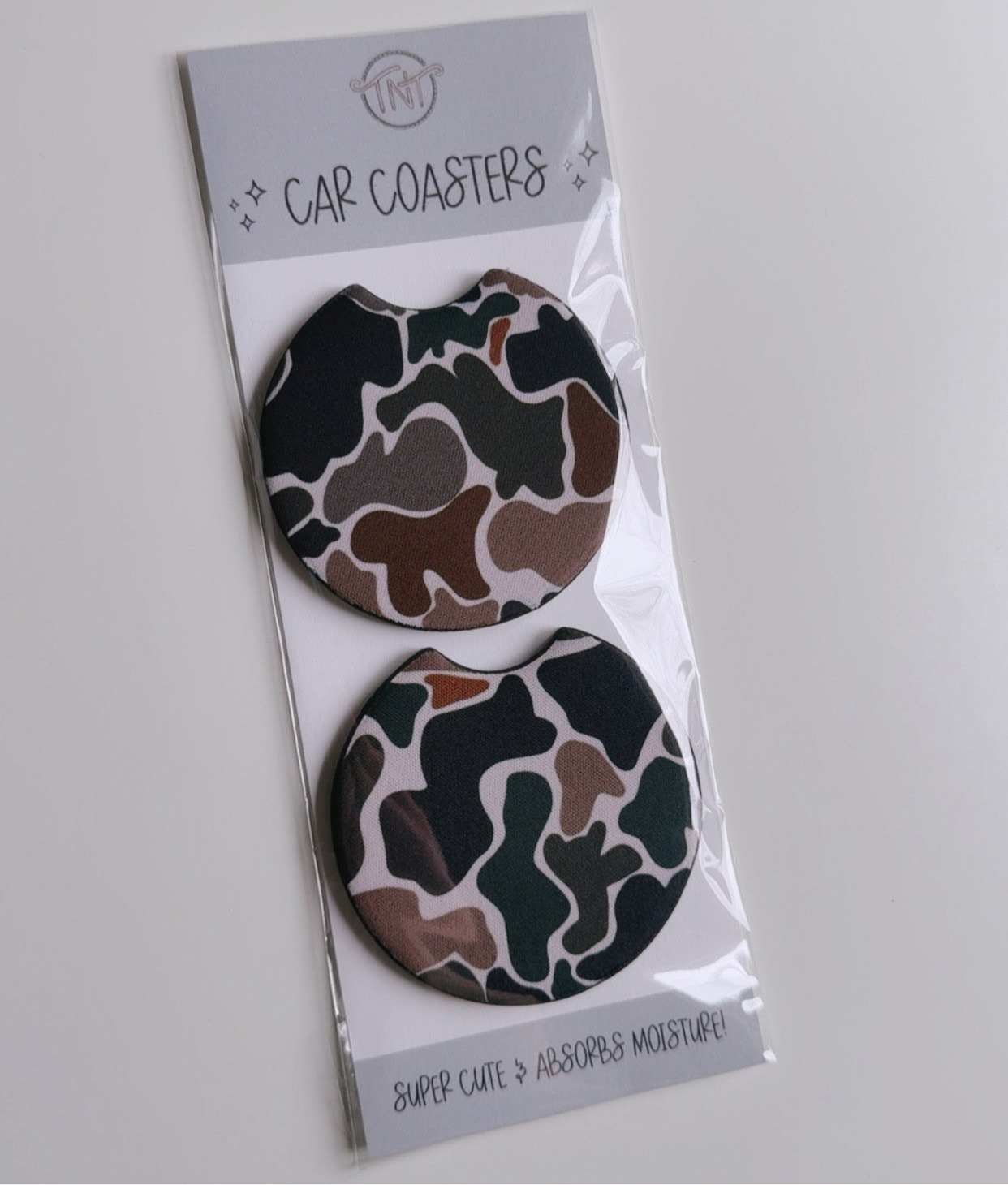 Trendy Camo Car Coasters