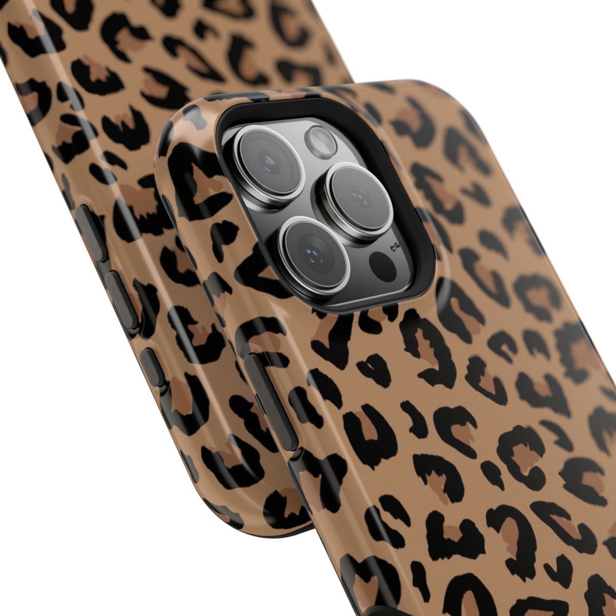 Cheetah Print Boho Trendy Tough Magnetic Mobile Phone Case