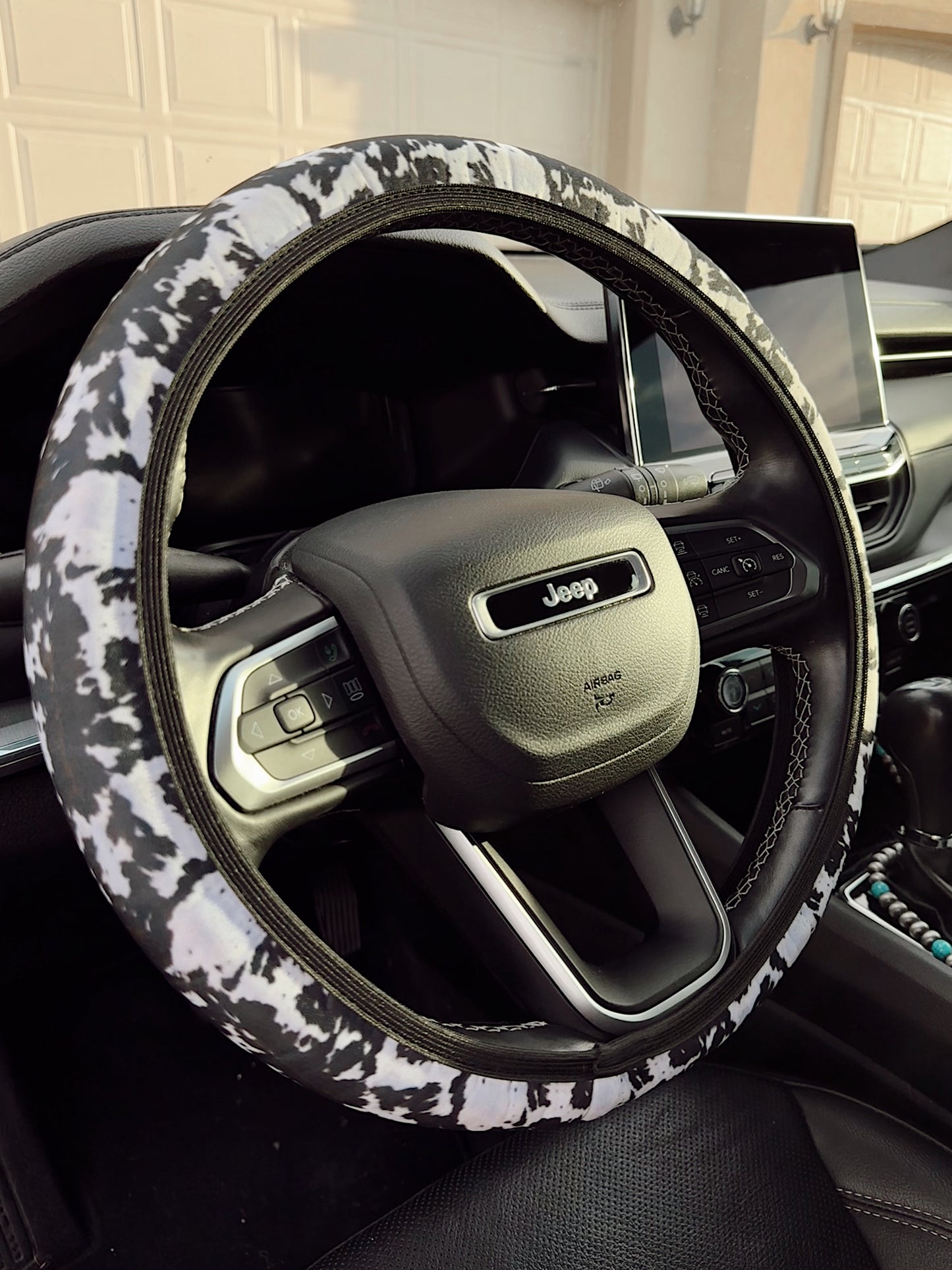 Cowhide Steering Wheel Cover