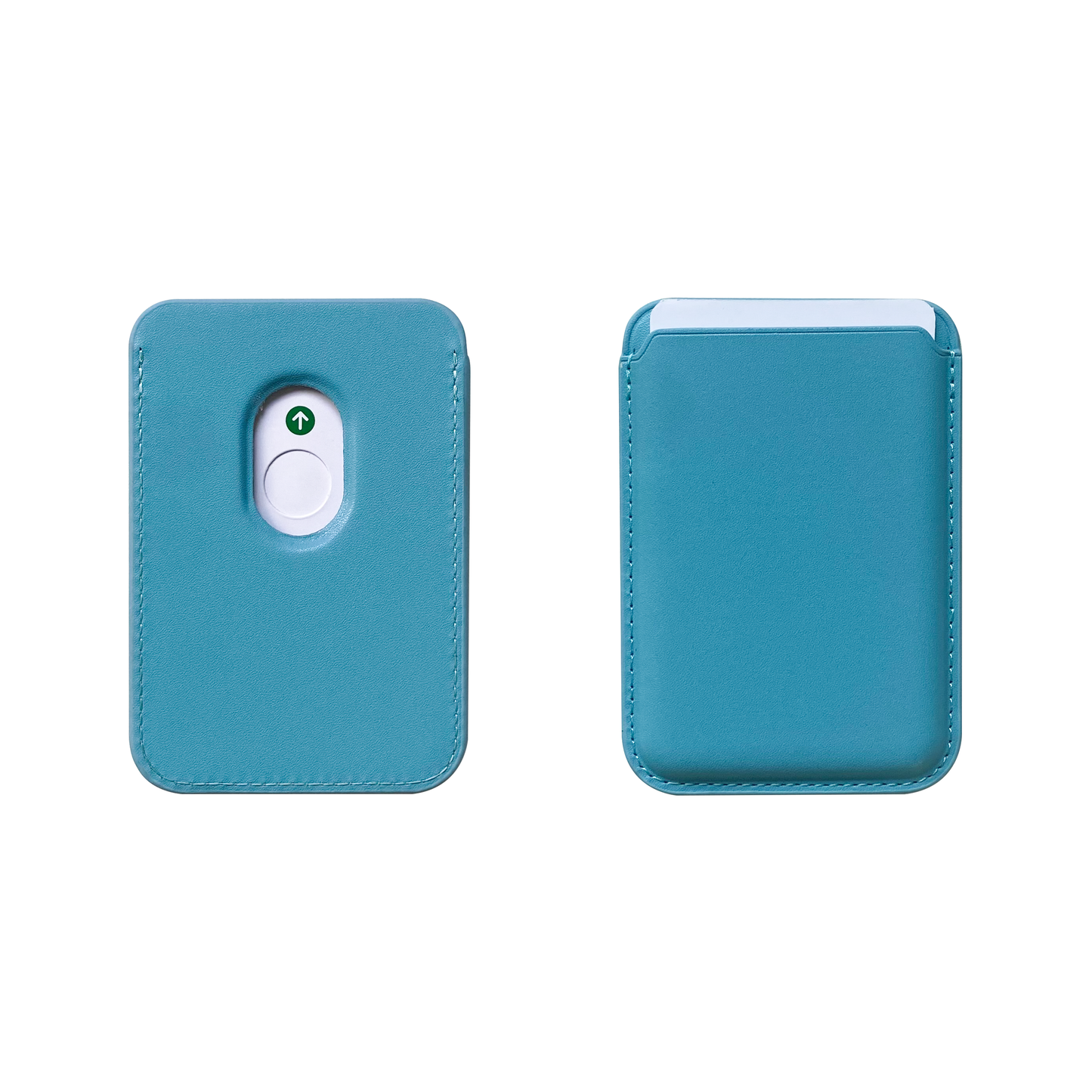 Blue MagSafe magnetic phone wallet