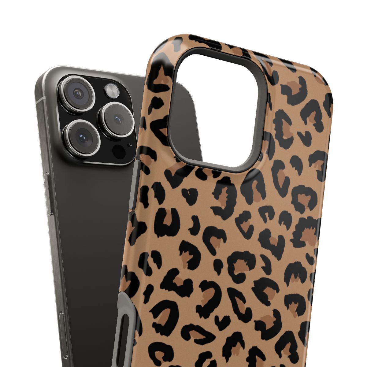 Cheetah Print Boho Trendy Tough Magnetic Mobile Phone Case