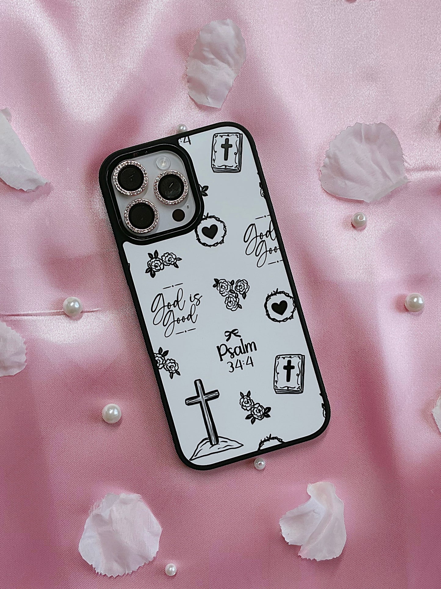 Black & White God Is Good MagSafe Compatible Phone Case
