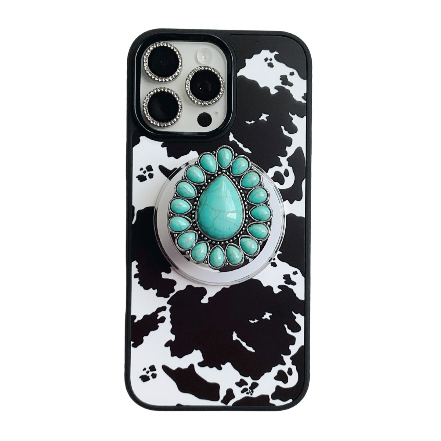 Turquoise Teardrop Western Concho Magnetic/Adhesive Phone Grip