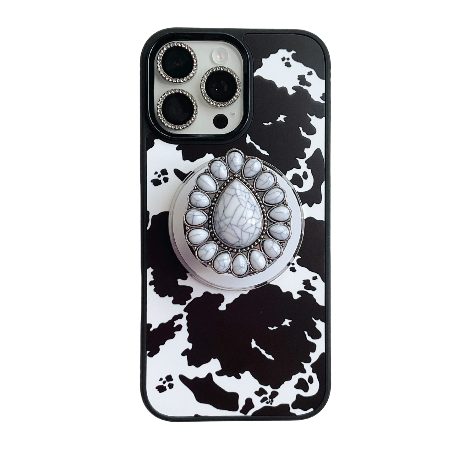 Snowy White Western Concho MagSafe and Adhesive Phone Grip