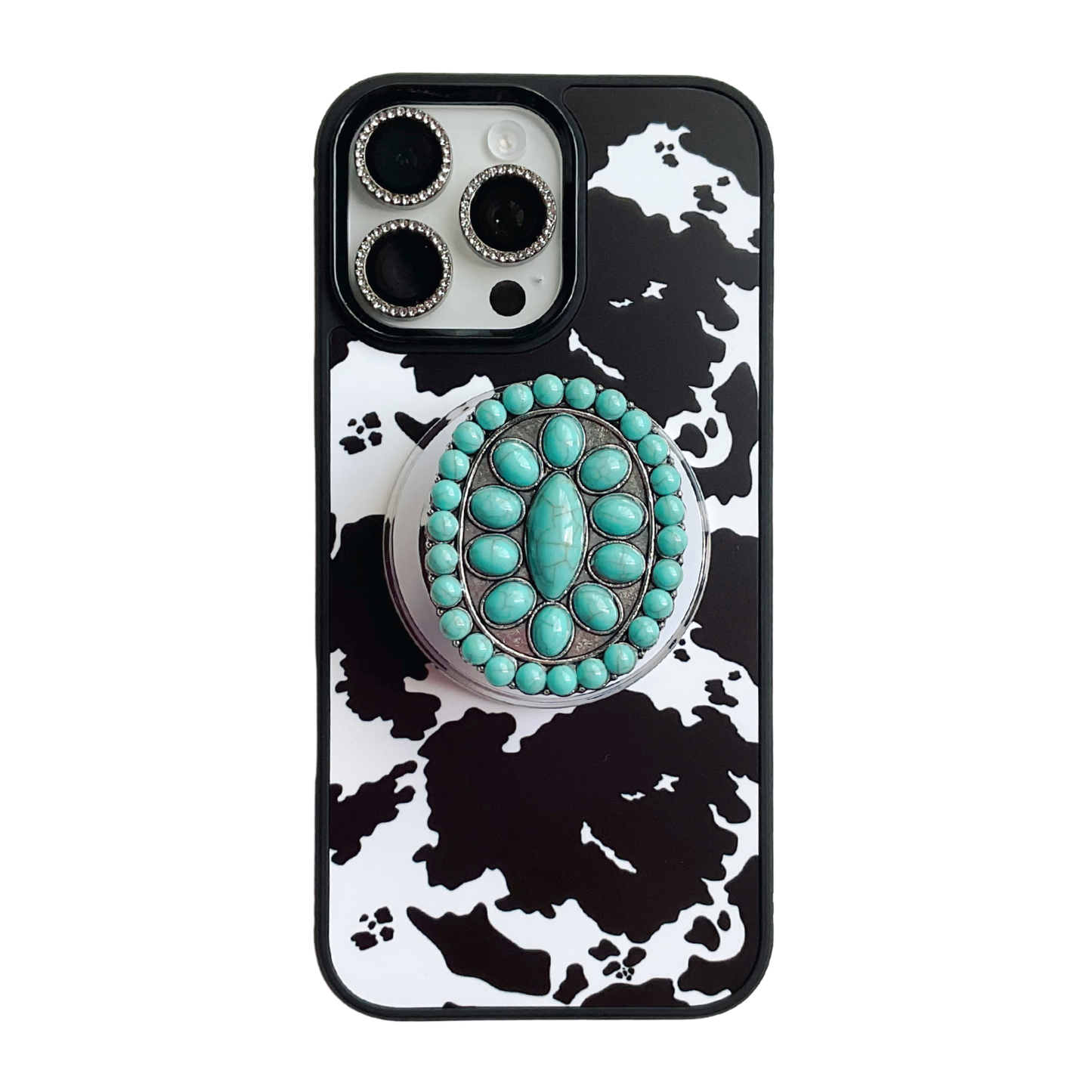 Turquoise Oval Western Concho Magnetic/Adhesive Phone Grip