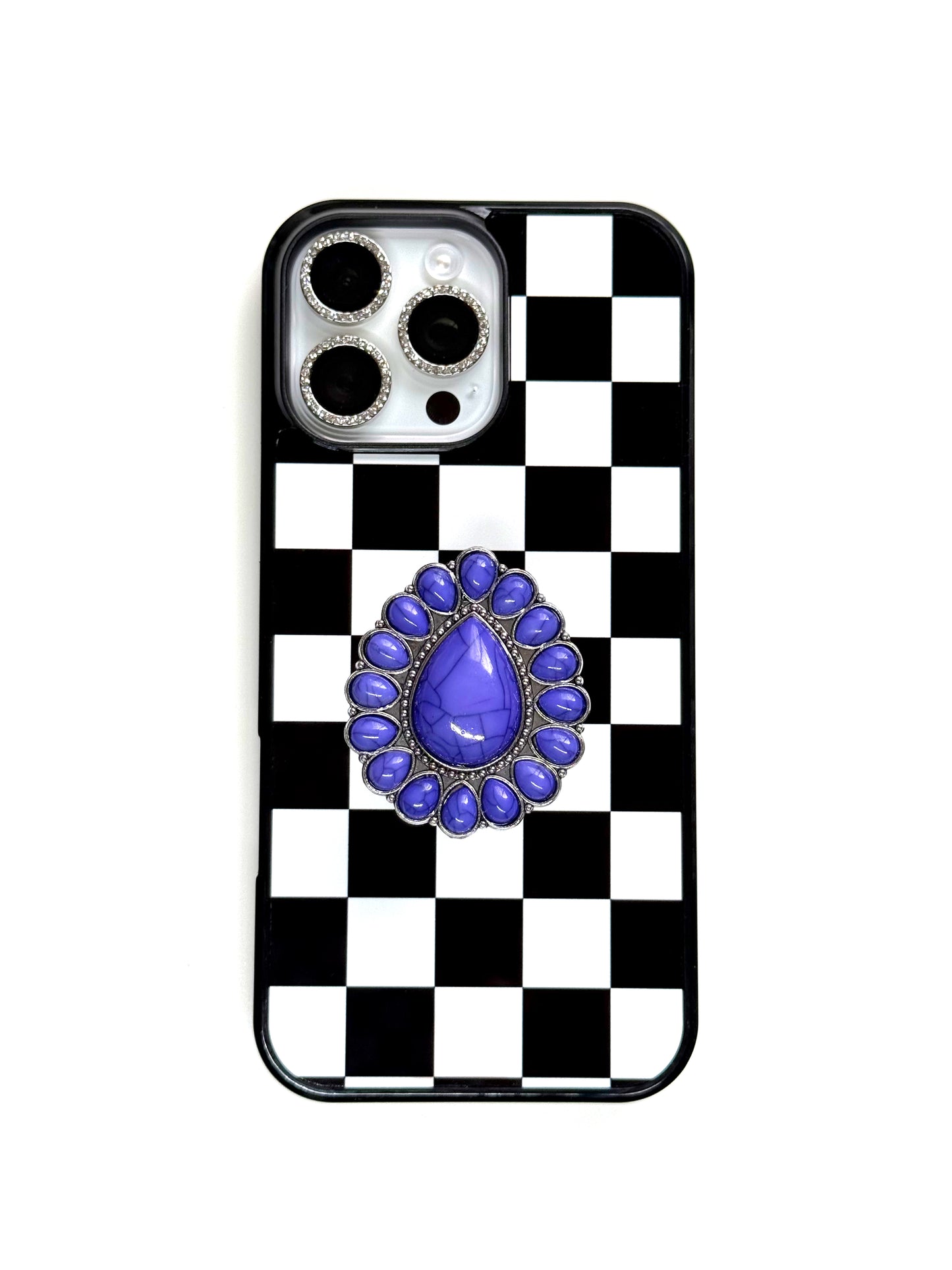 Violet Purple Western Concho Magnetic/Adhesive Phone Grip