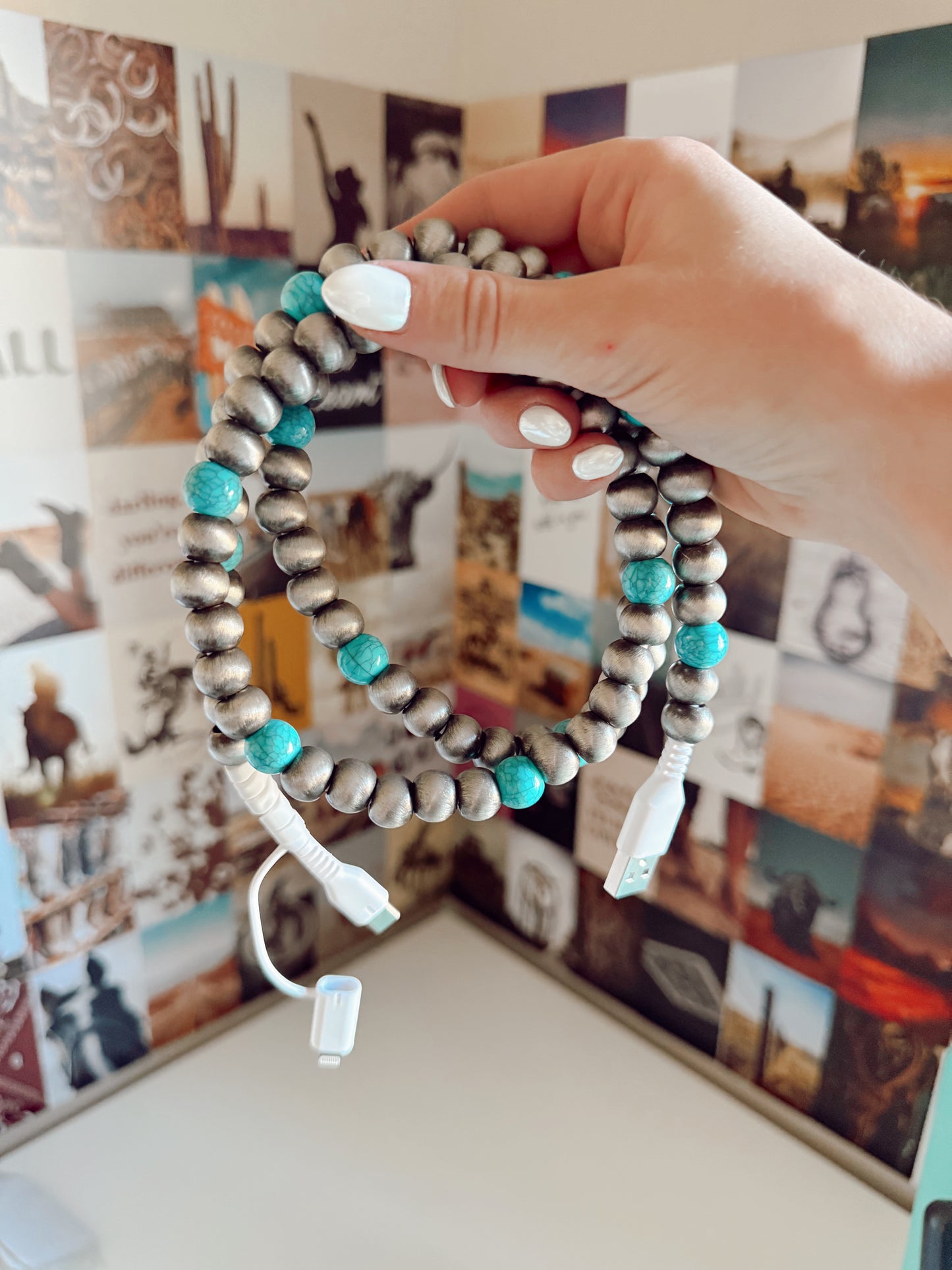 Western Beaded Phone Charger