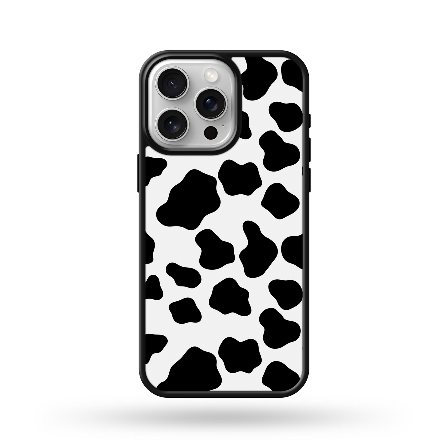 Black Cowprint MagSafe Compatible Phone Case