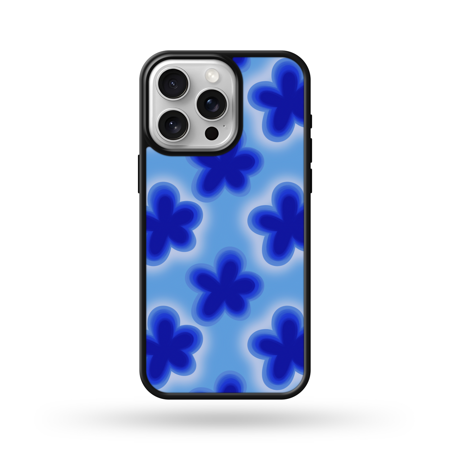 Blue Floral Glow Phone Case