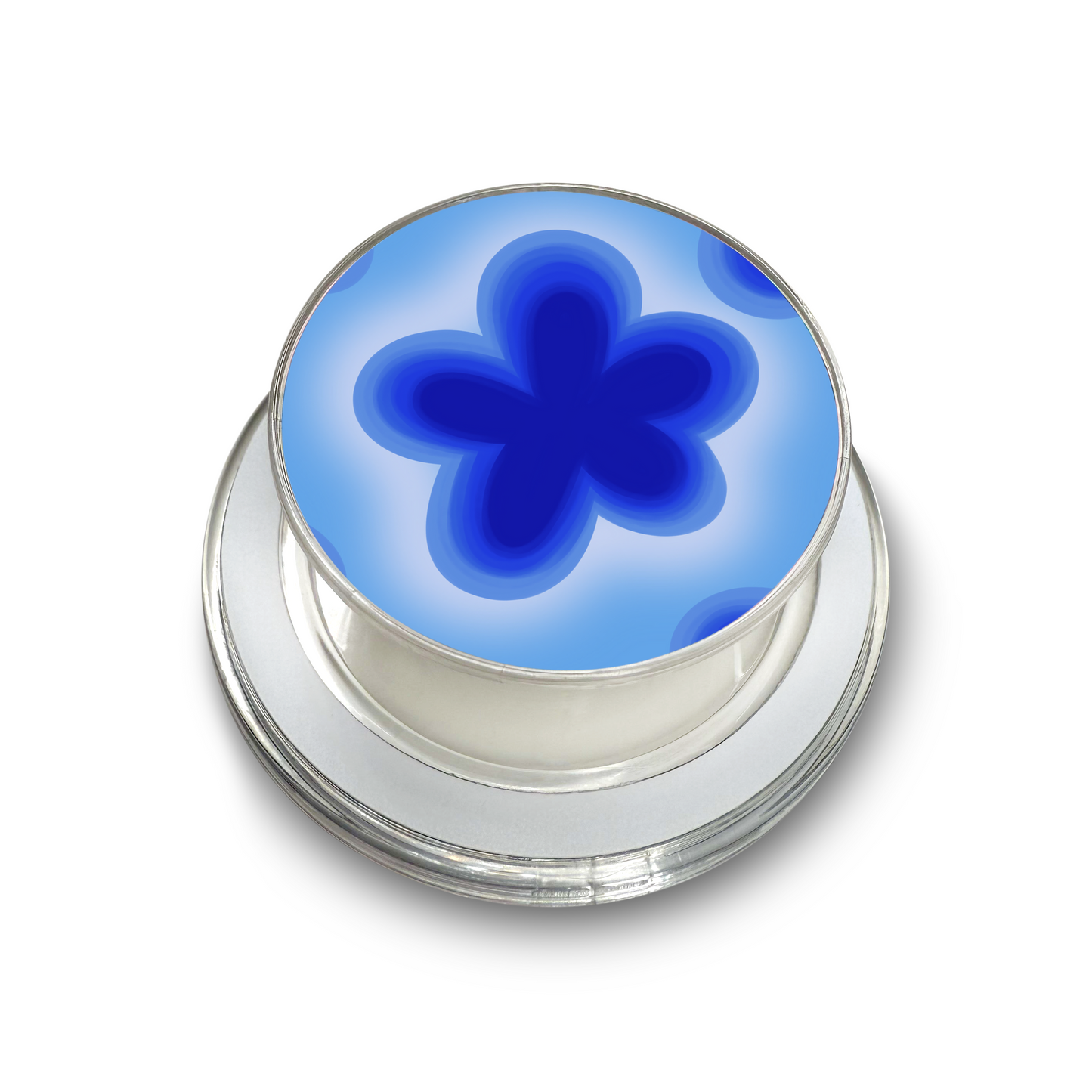Blue Floral Glow Magsafe Phone Grip