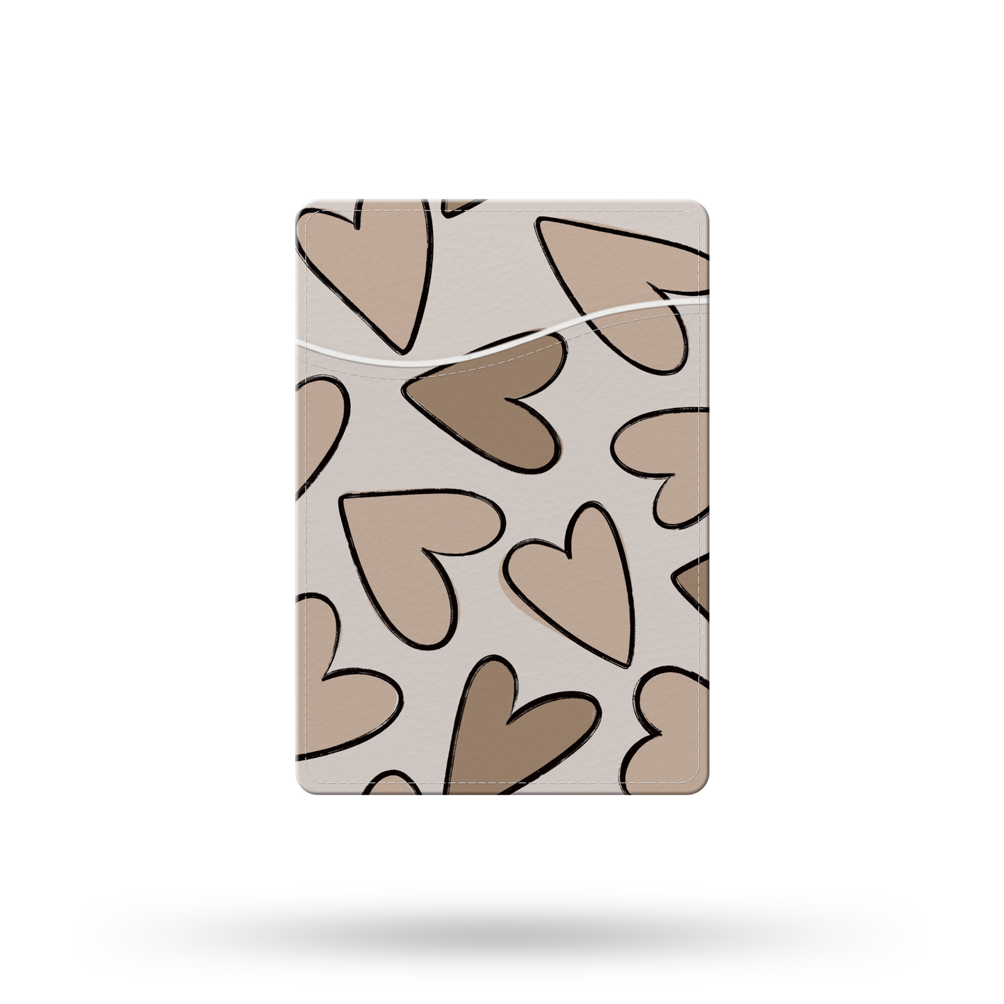 Neutral Hearts MagSafe Wallet