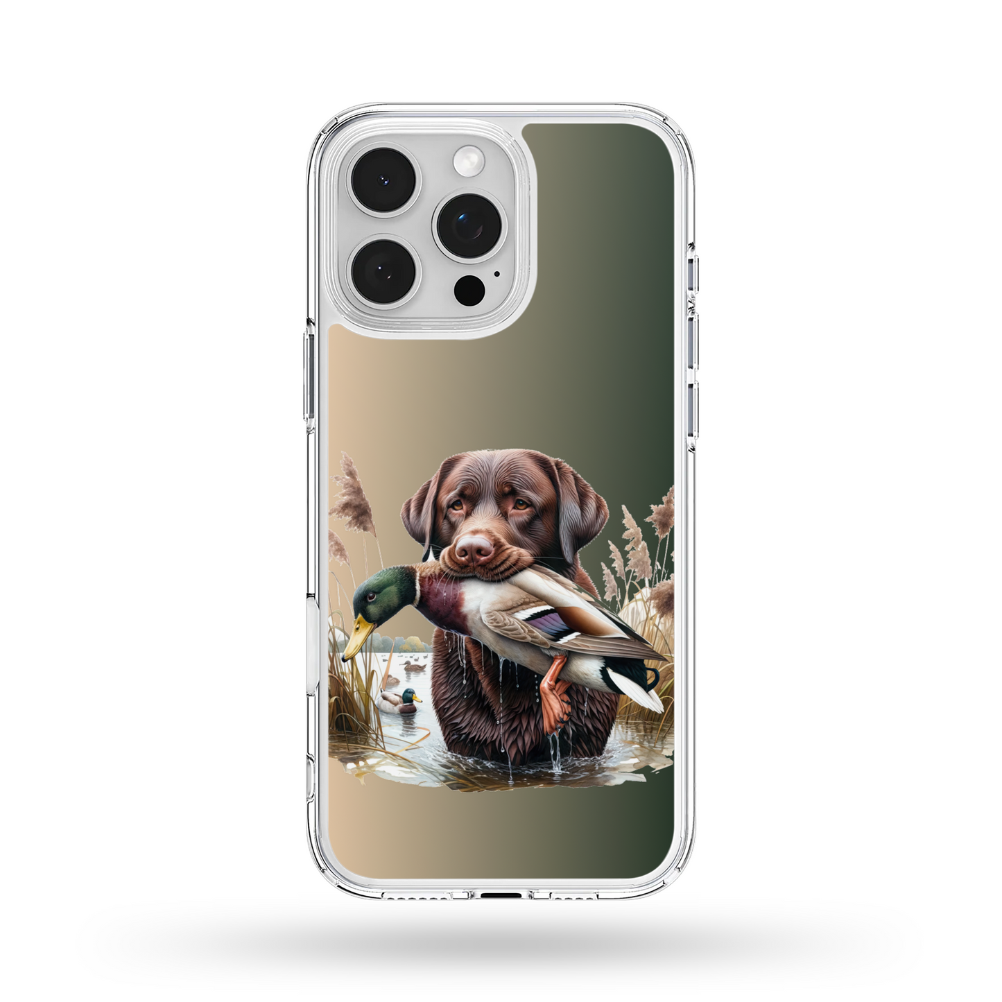 Brown Lab Duck Dog V2 Phone Case