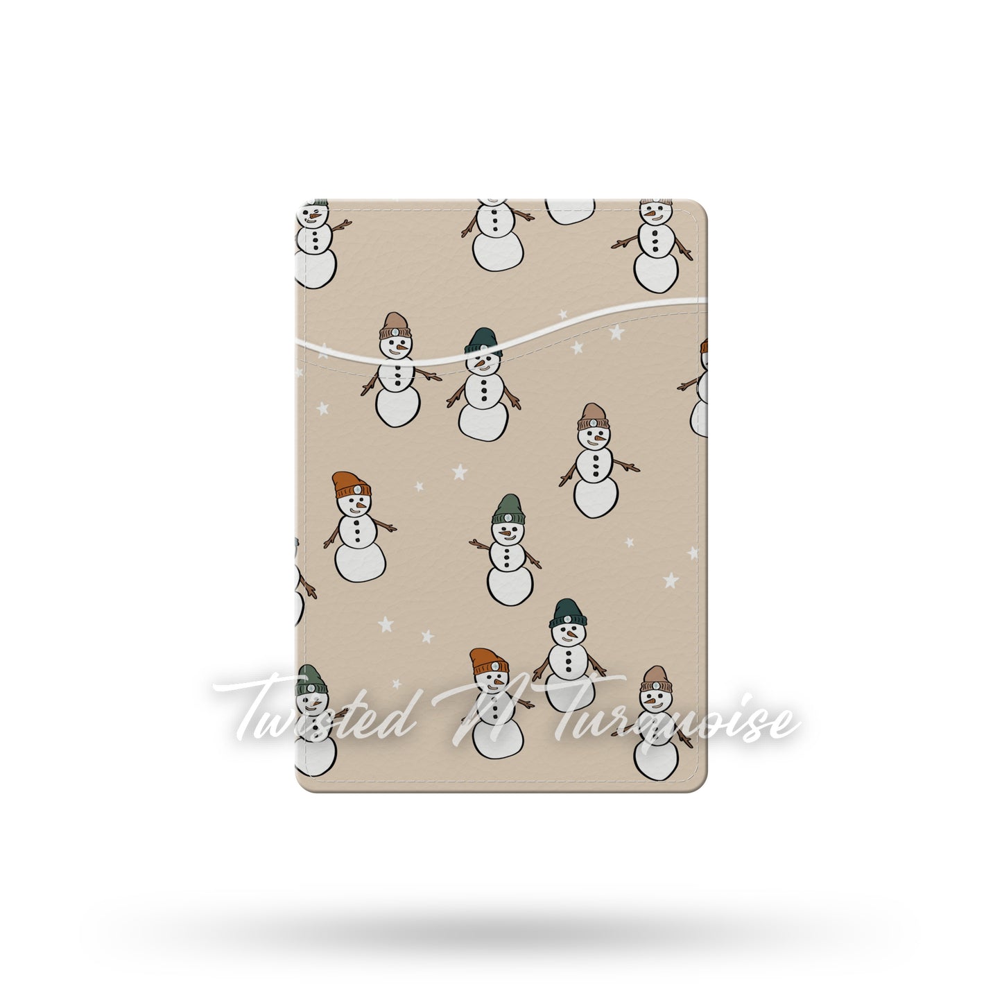 Cozy Snowman Phone Wallet / Card Holder