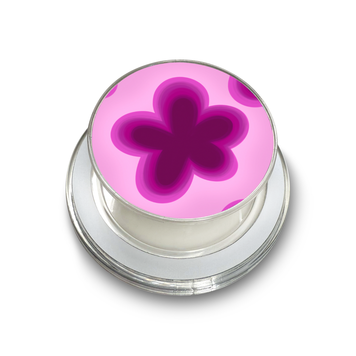 Pink Floral Glow Magsafe Phone Grip