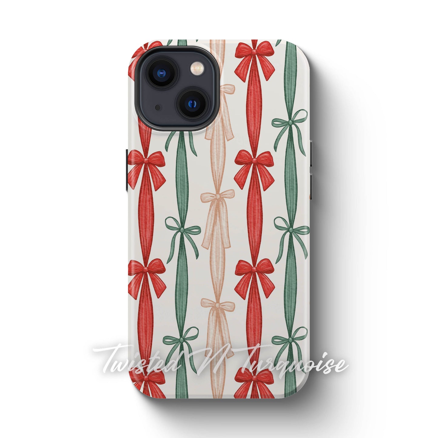 Colorful Striped Bows Tough Magsafe Phone Case