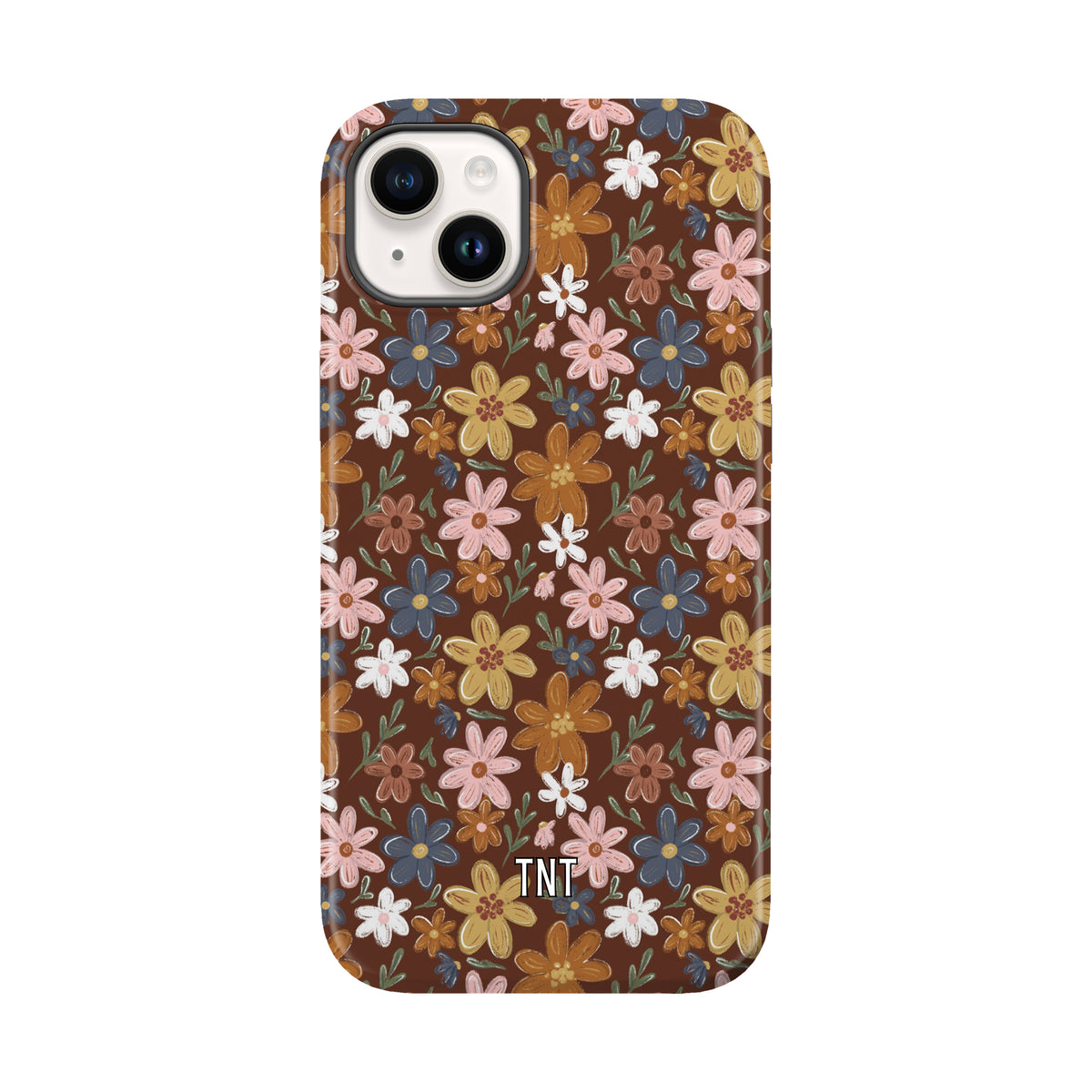 Brown Fall Florals Tough MagSafe Phone Case