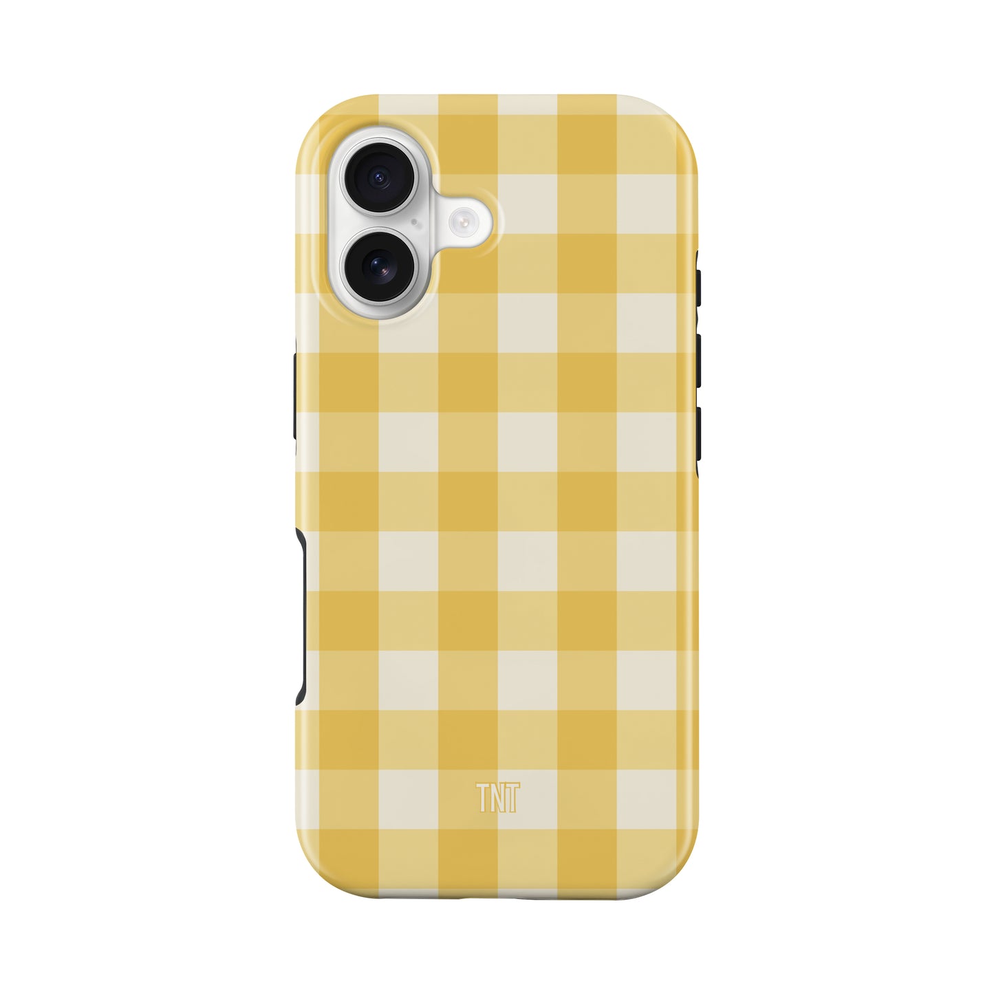 Butter Yellow Gingham Tough MagSafe Phone Case