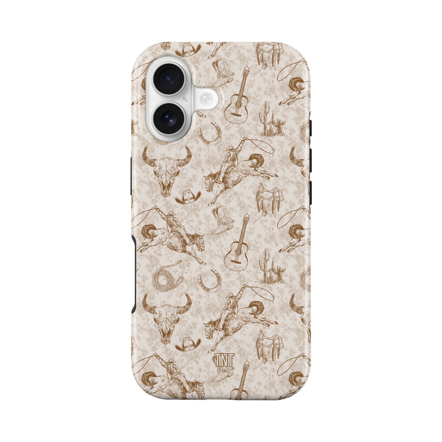 Cowboy Collage Brown Tough Magnetic Phone Case