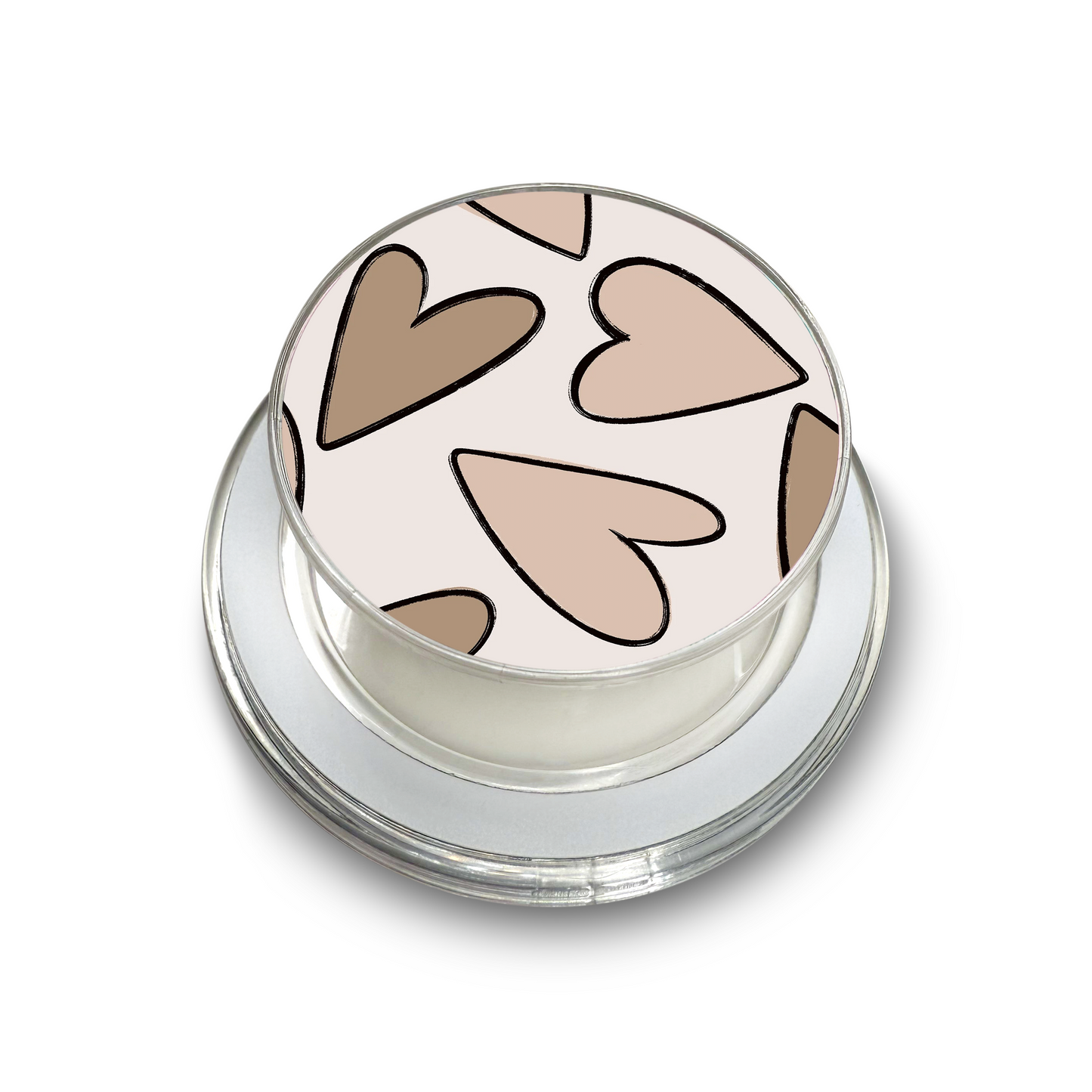 Neutral Hearts Phone Grip