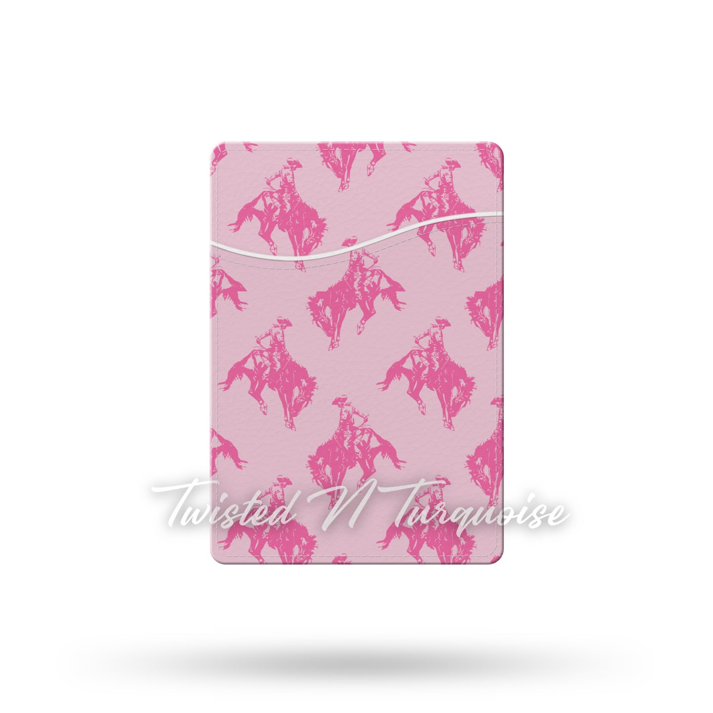 Pink Bronc Rider MagSafe Wallet / Card Holder