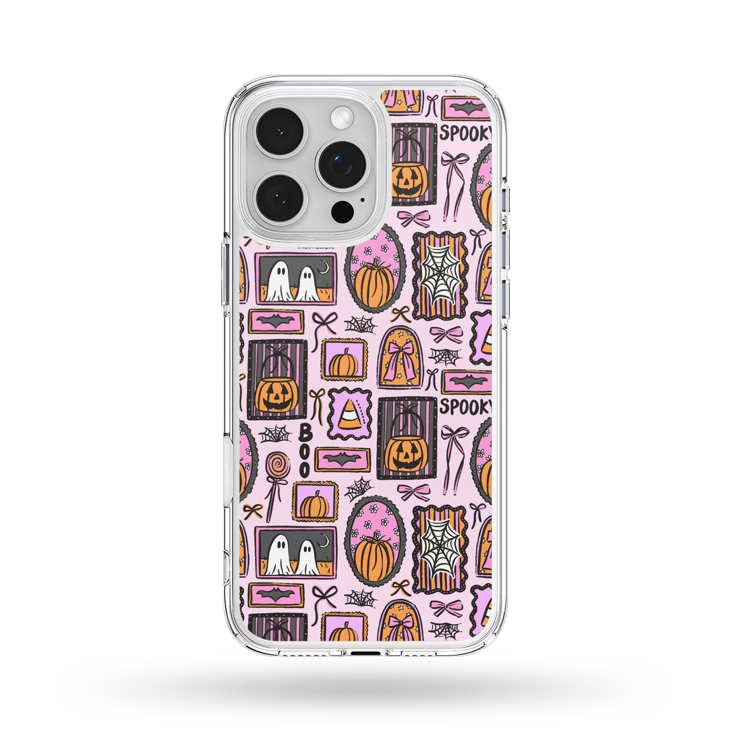Pink Halloween Patchwork Phone Case