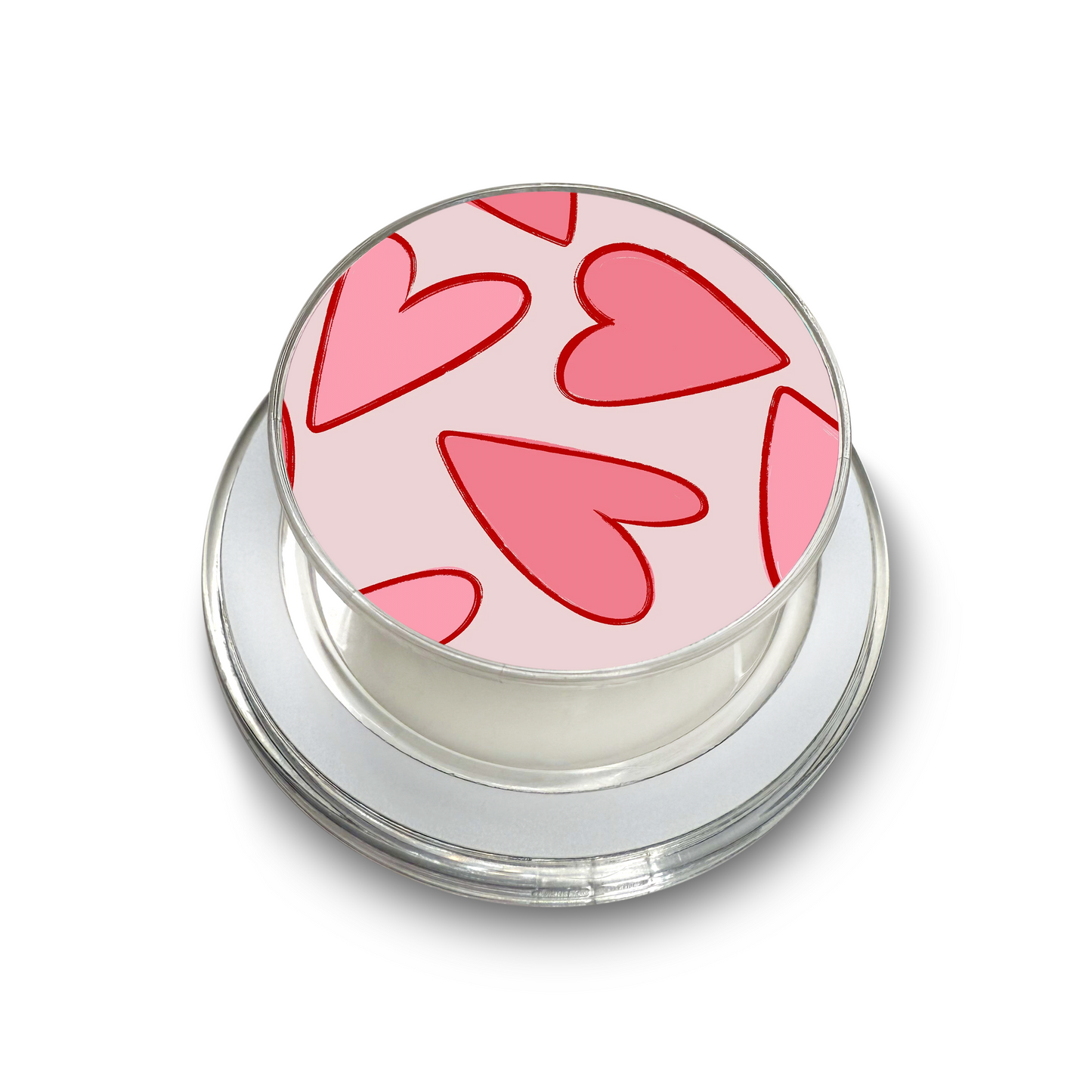 Pink Hearts Phone Grip