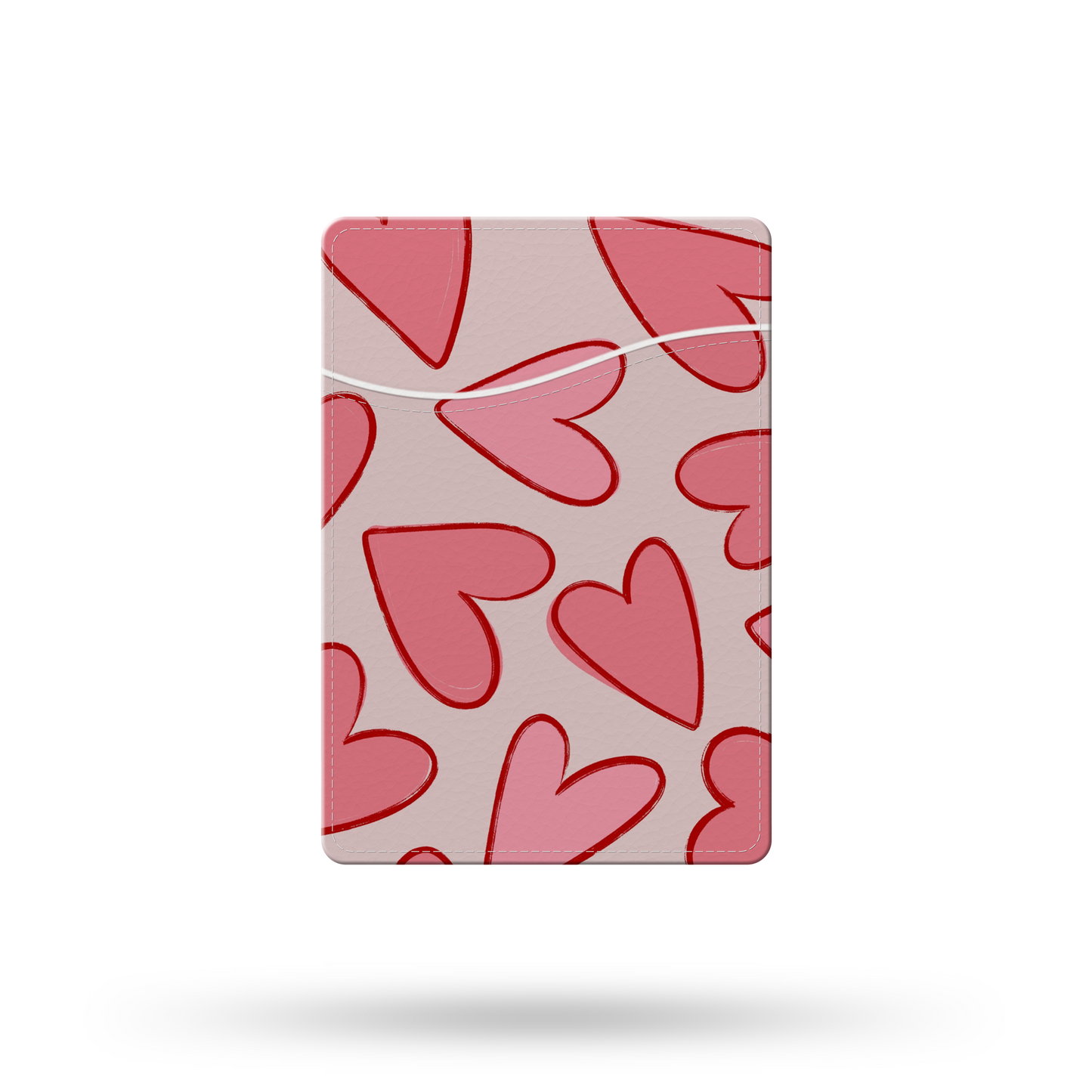 Pink Hearts MagSafe Wallet