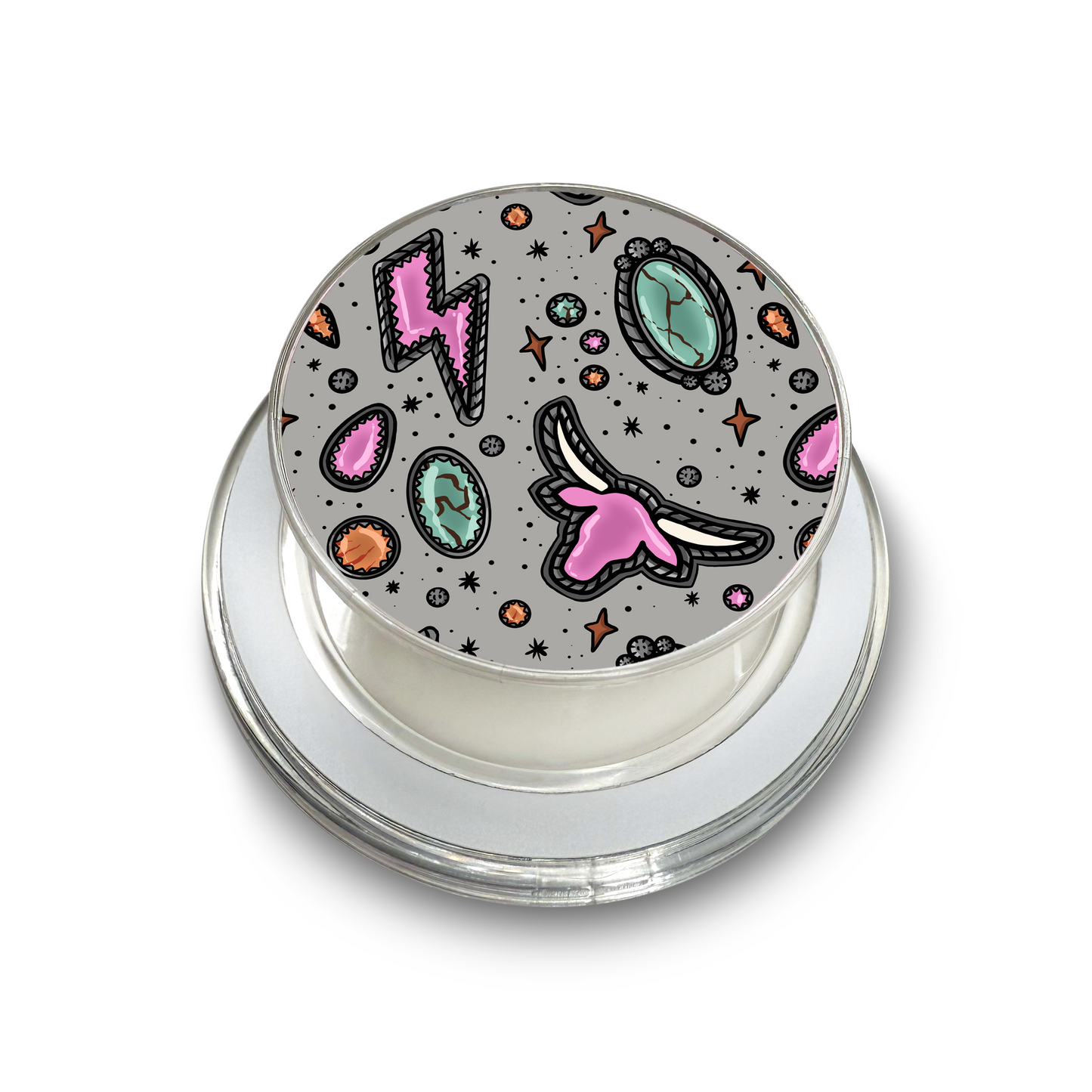 Pink Punchy Long Horn Magsafe Phone Grip