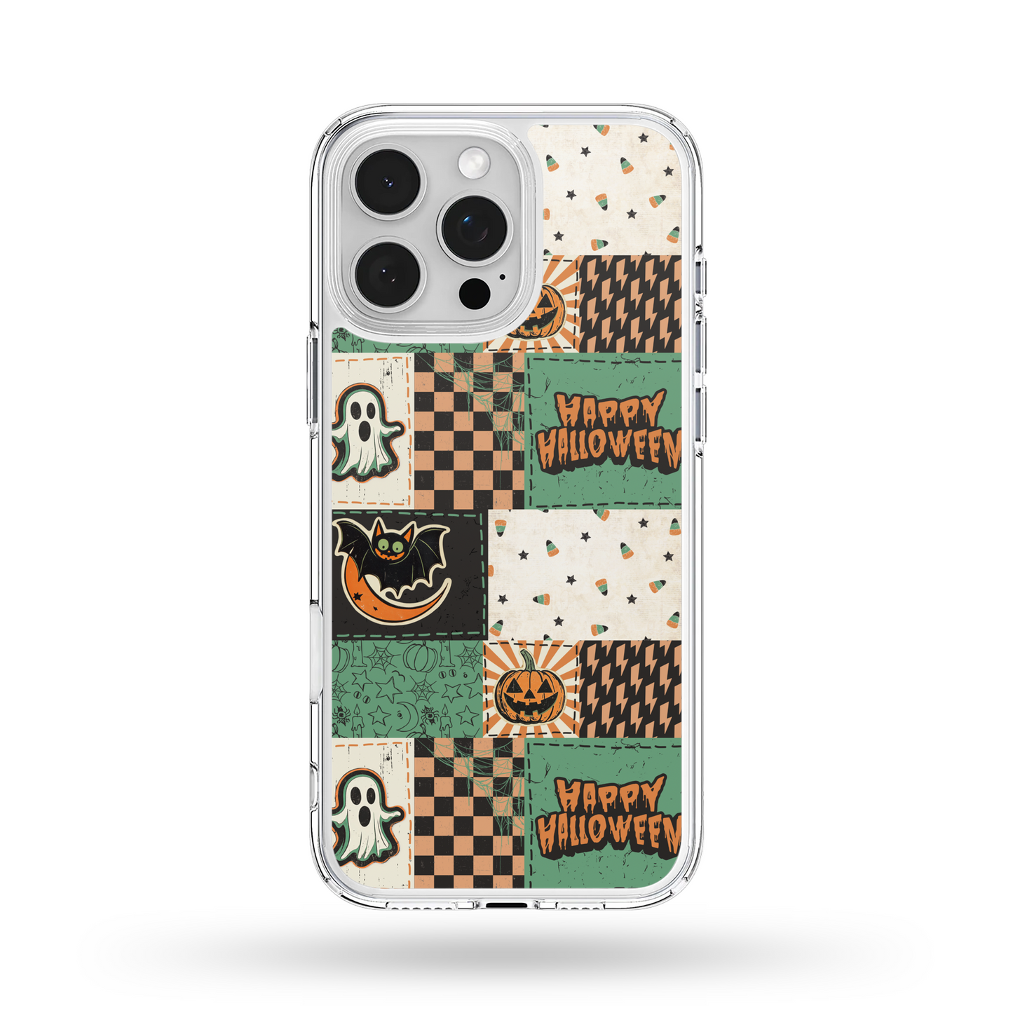 Happy Halloween Patchwork Phone Case