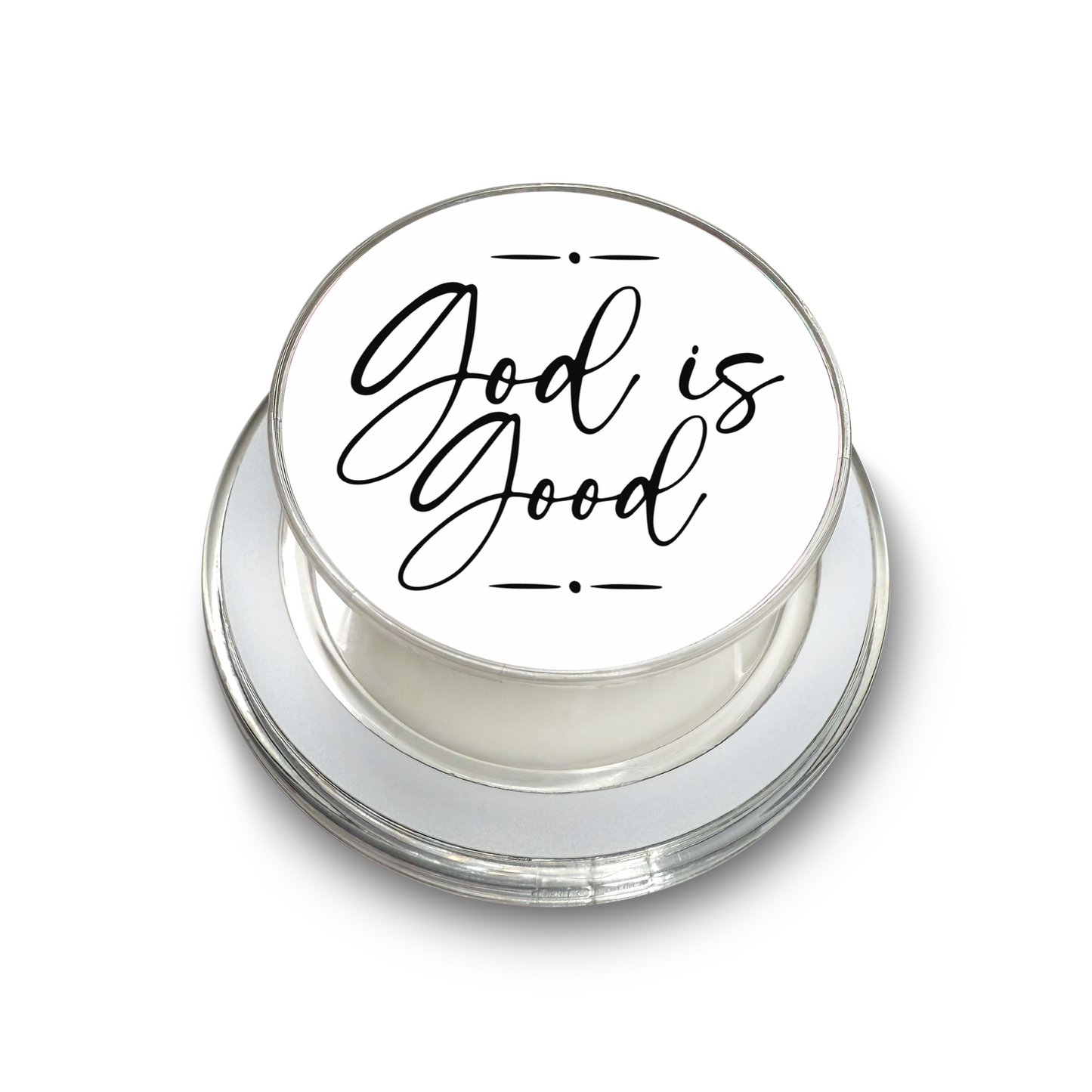 Black and White God Is Good Magsafe Phone Grip