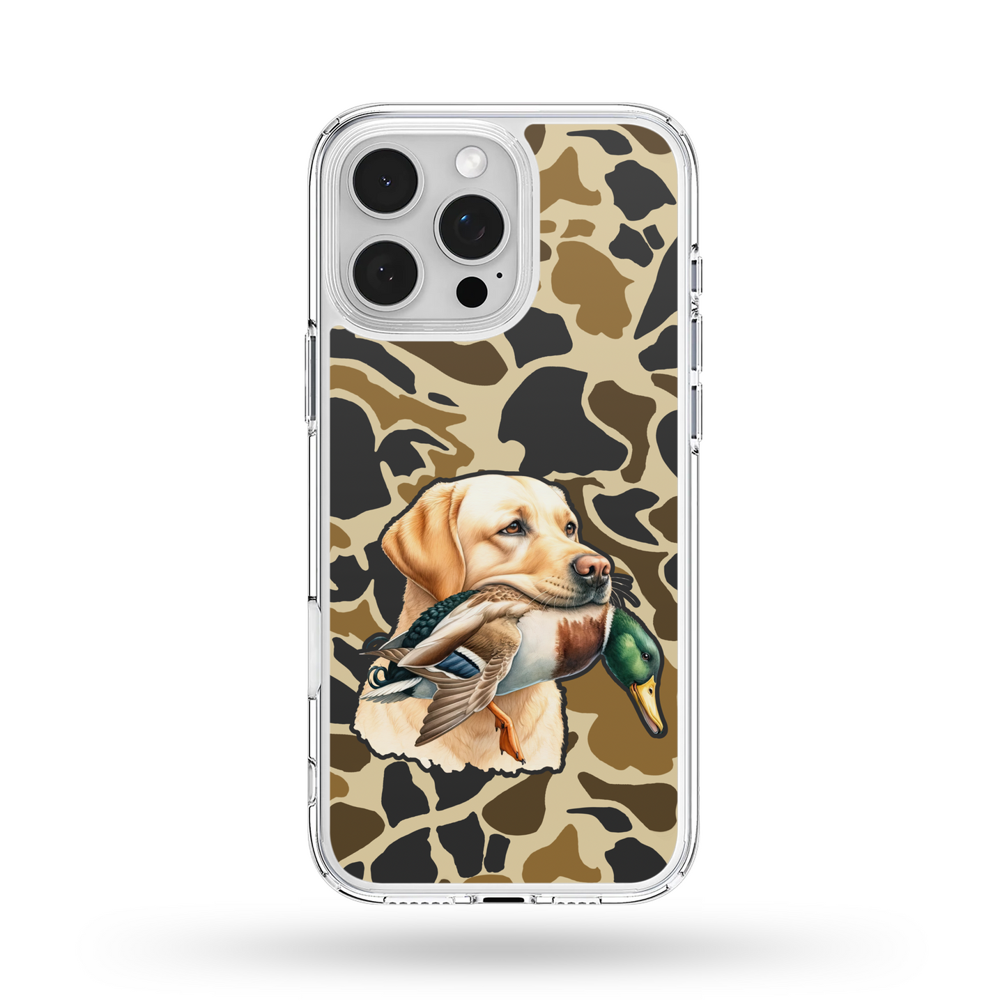 Camo Yellow Lab Duck Dog Phone Case