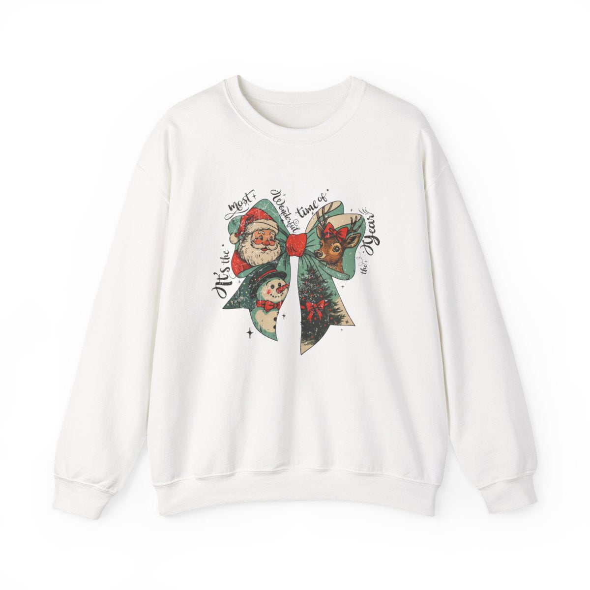 Most Wonderful Time Of The Year Bow Sweatshirt