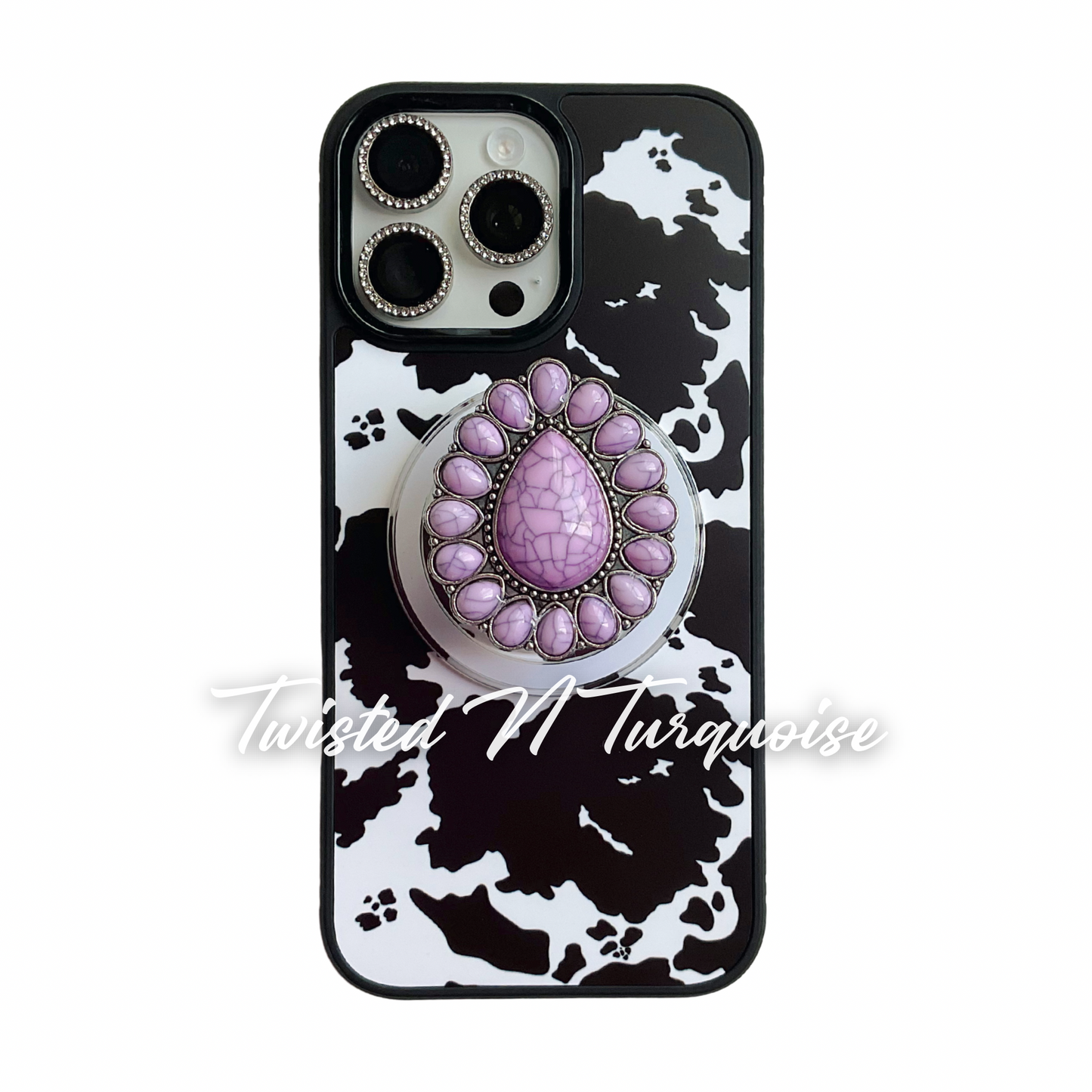 Lavender Purple Western Concho Magnetic/Adhesive Phone Grip
