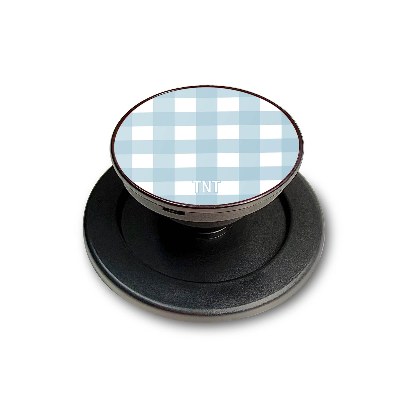 Blue Skies Gingham Magnetic Phone Grip