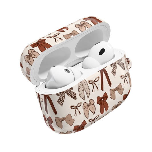 Brown Fall Bow Collage AirPod Case