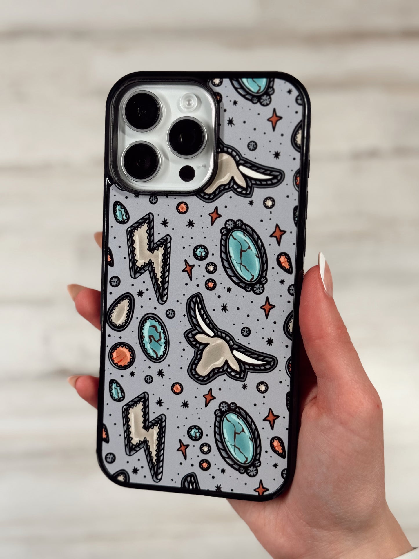 Sand Punchy Longhorn MagSafe Compatible Phone Case