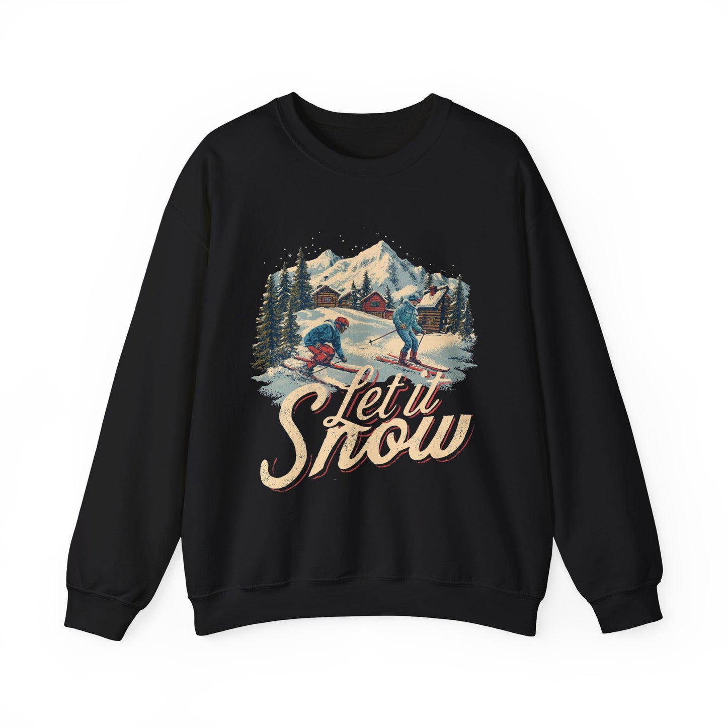 Let it Snow Winter Cozy Outdoors Unisex Heavy Blend™ Crewneck Sweatshirt