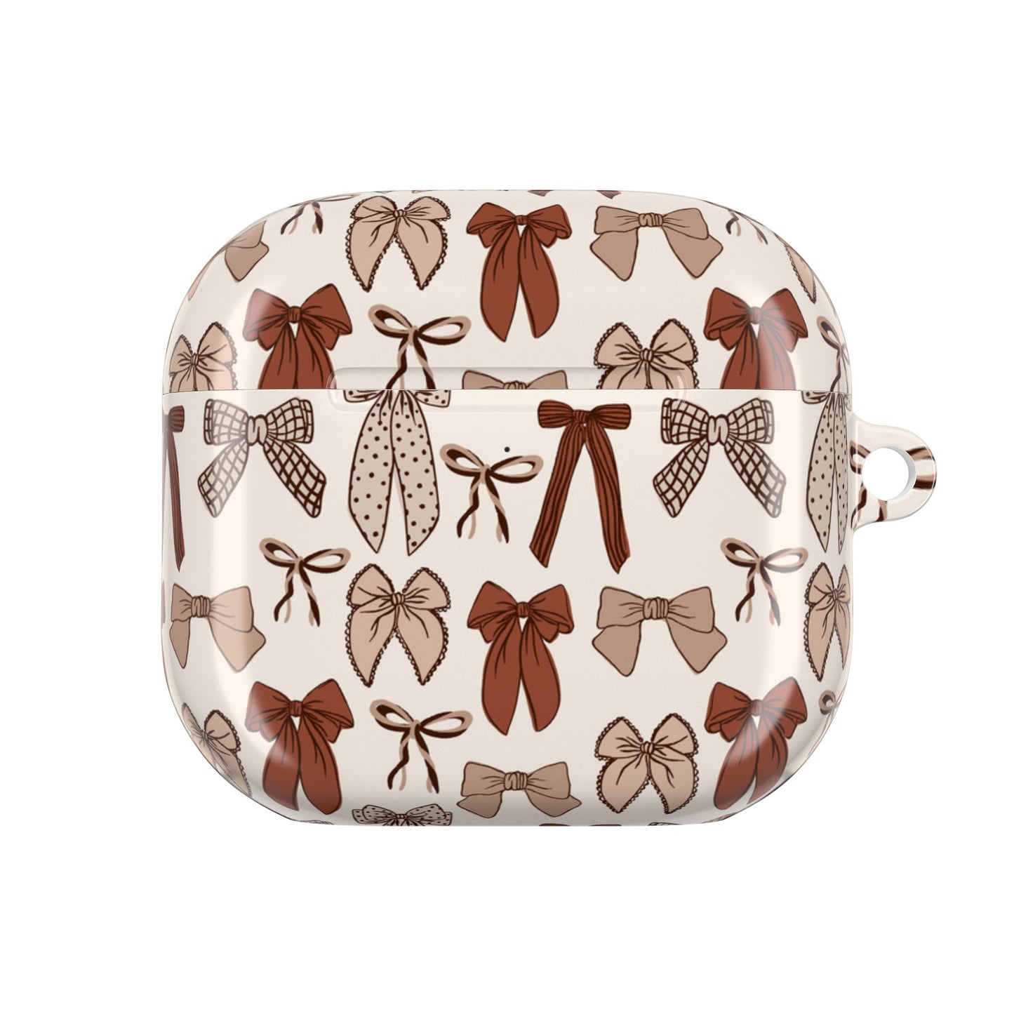 Brown Fall Bow Collage AirPod Case