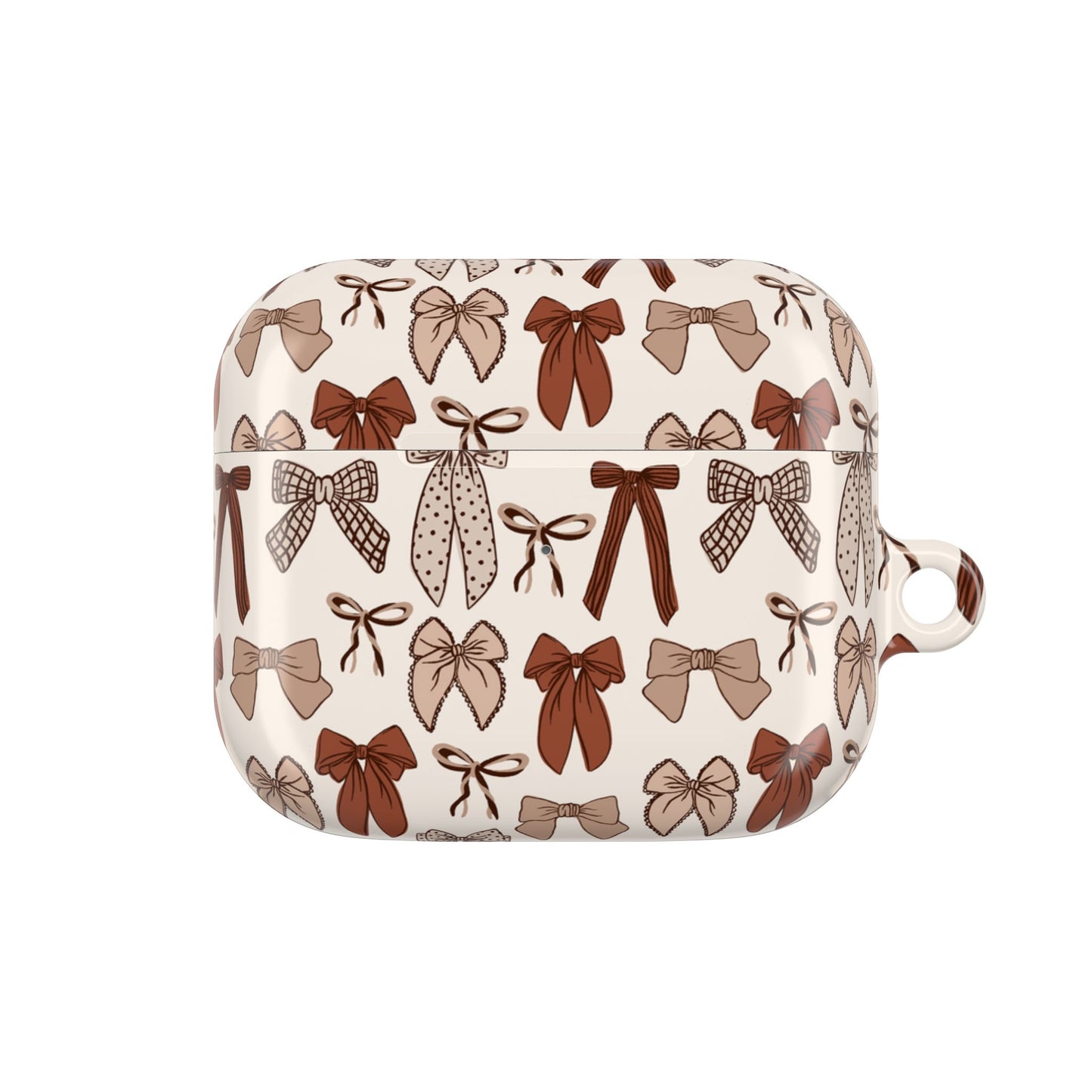 Brown Fall Bow Collage AirPod Case