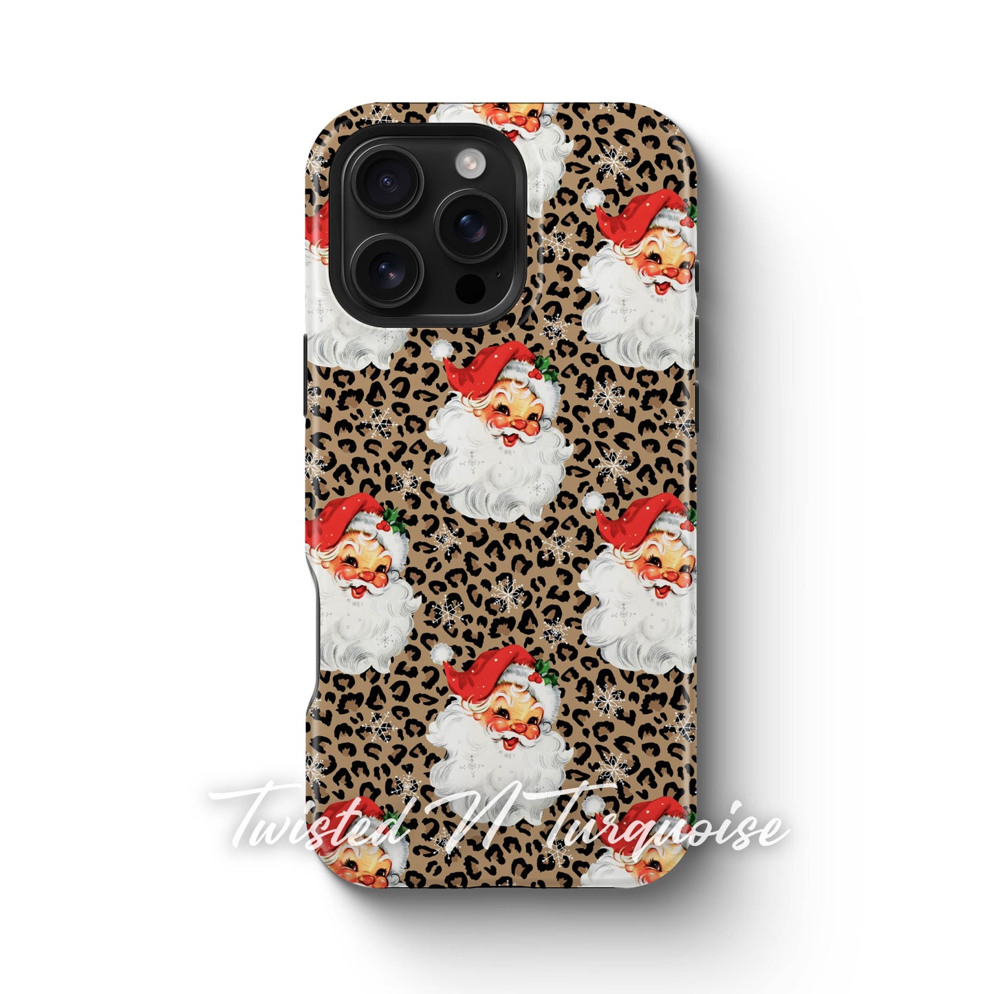 Cheetah Santa V2 Christmas Phone Case