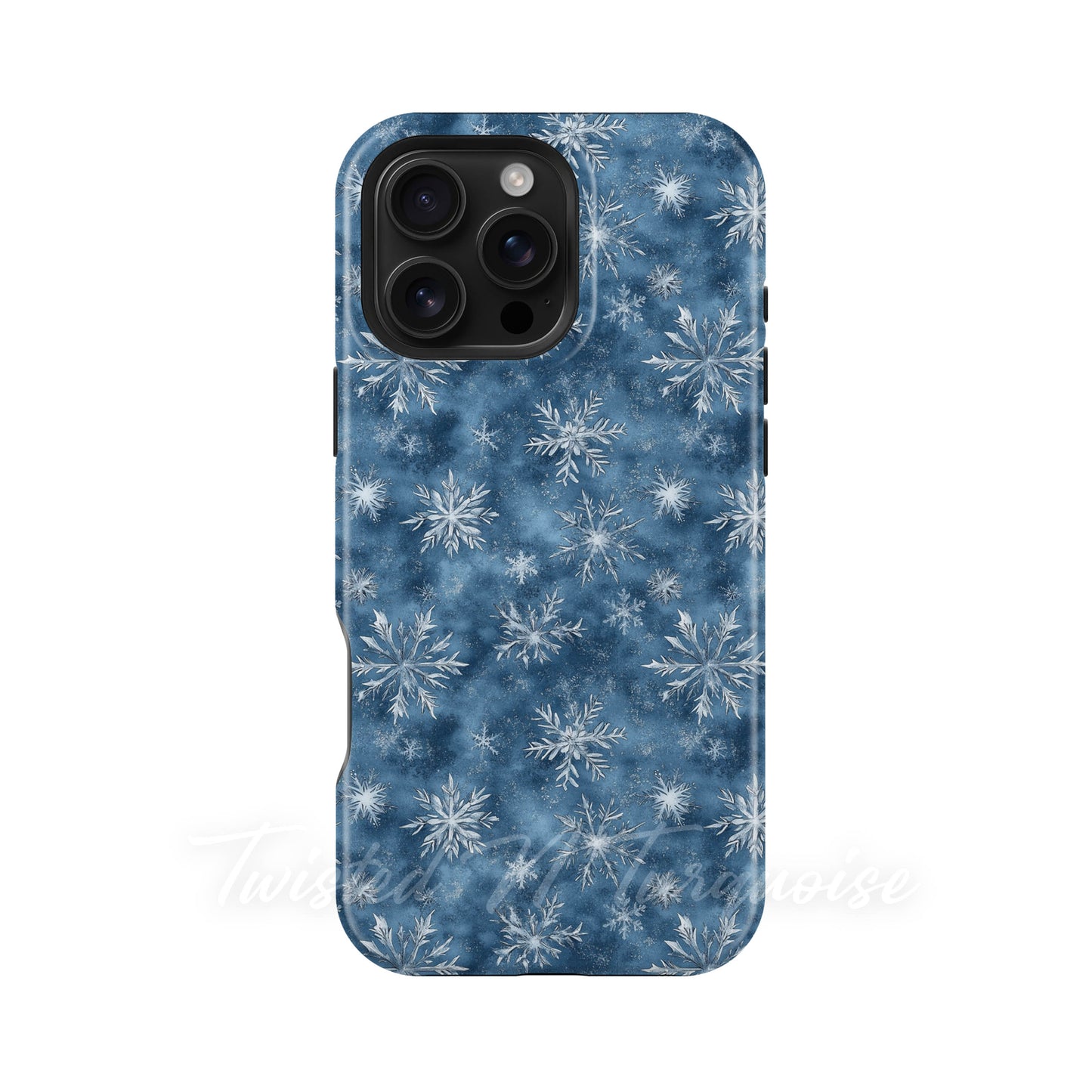 Blue Snowflakes Winter Tough Magnetic Phone Case