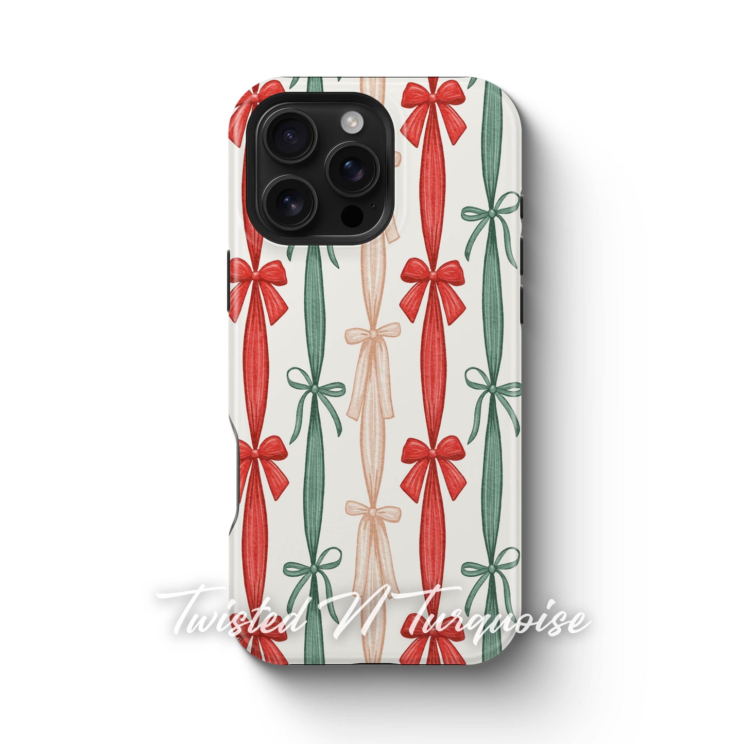Colorful Striped Bows Tough Magsafe Phone Case