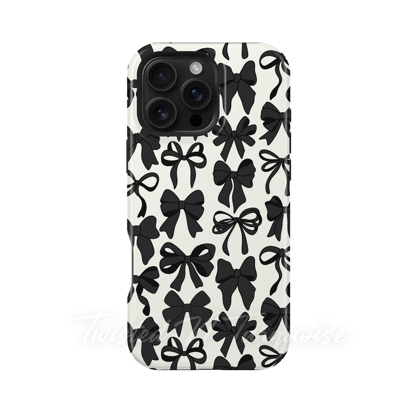 Black Bows Collage Style MagSafe Phone Case