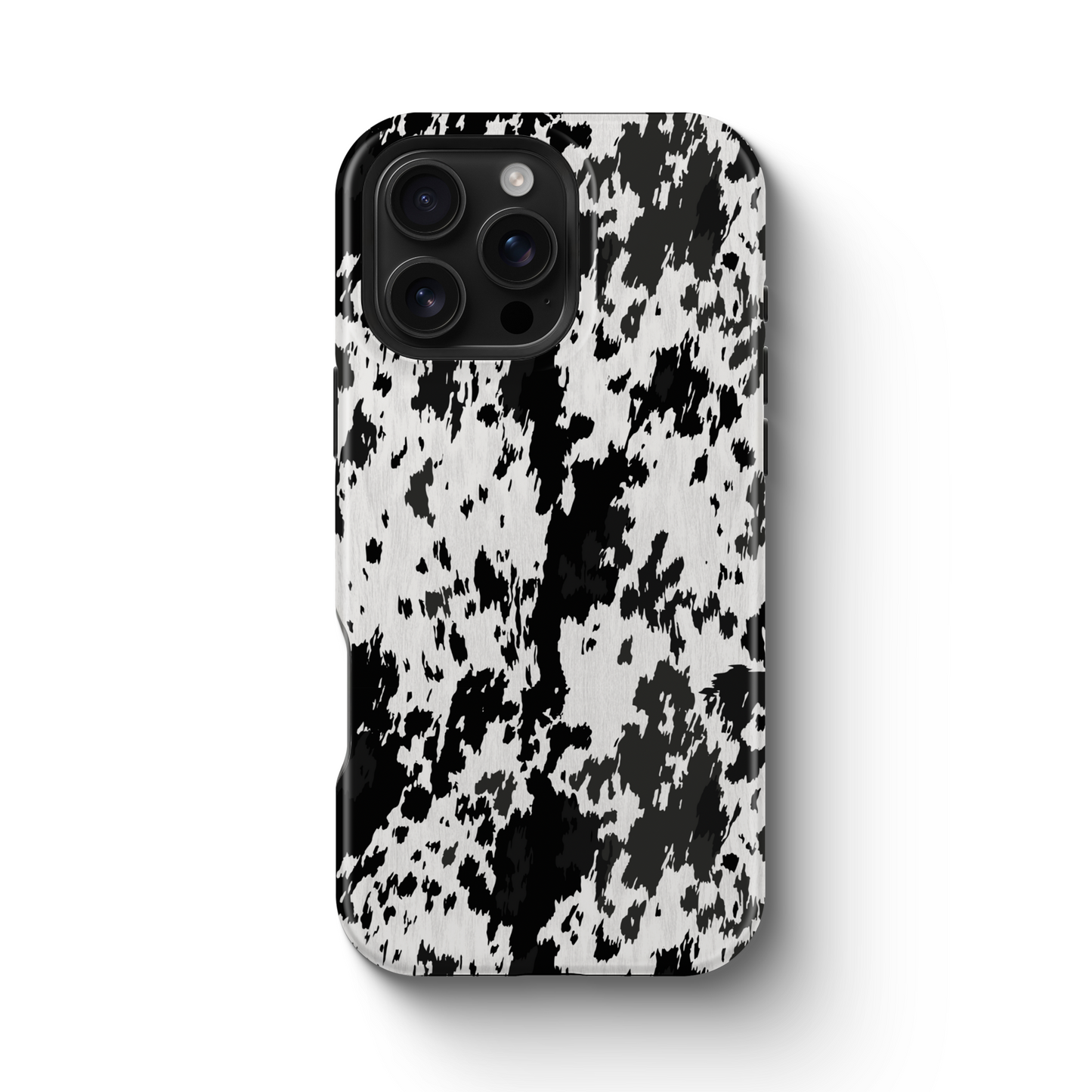 Western Cowhide Print Tough Magnetic Mobile Phone Case