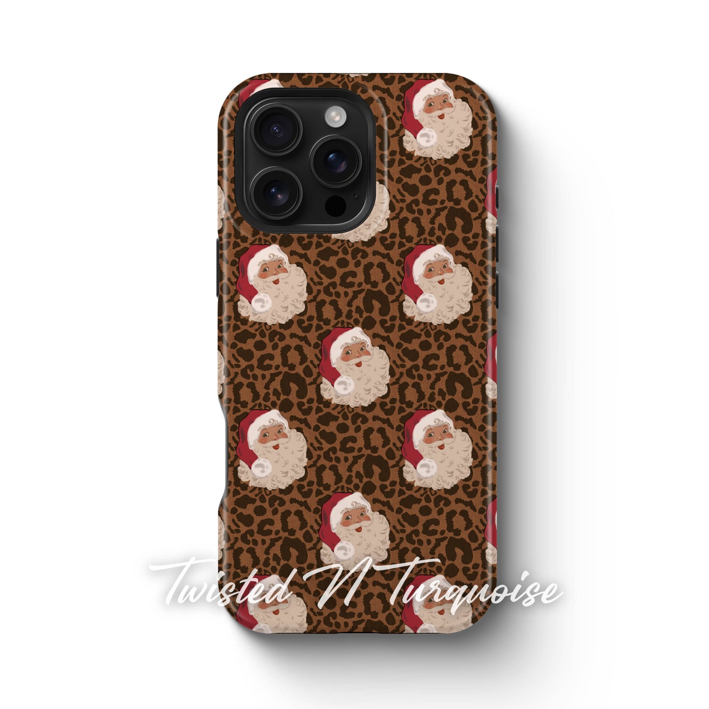 Cheetah Santa Magnetic Tough Phone Case