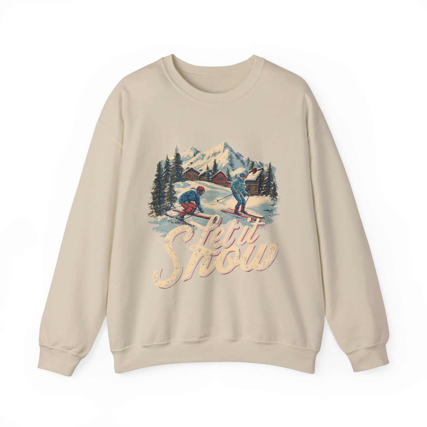 Let it Snow Winter Cozy Outdoors Unisex Heavy Blend™ Crewneck Sweatshirt