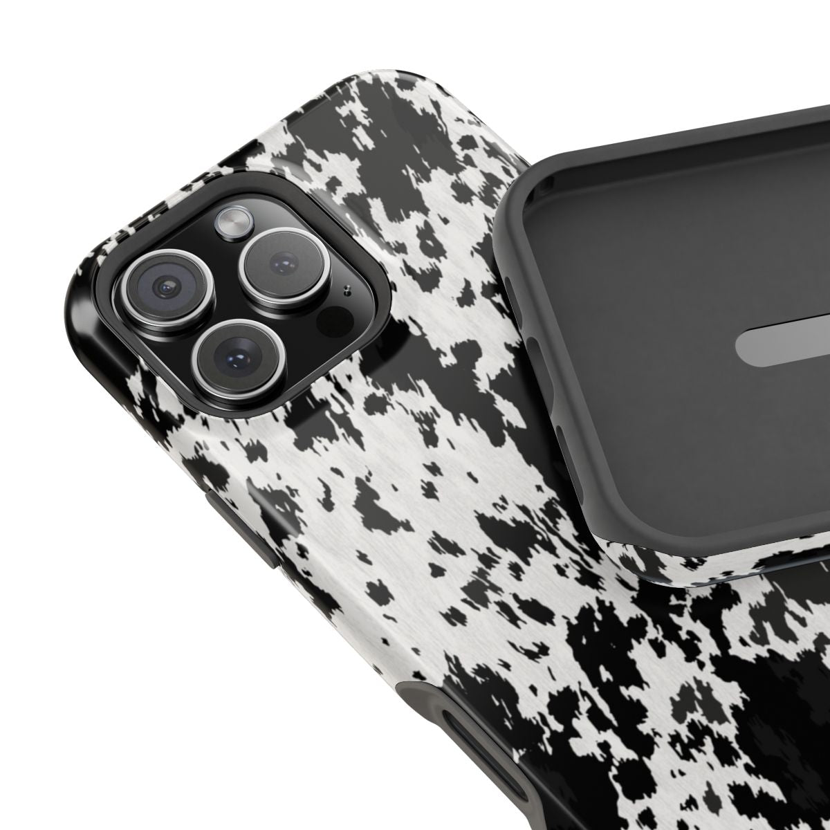 Western Cowhide Print Tough Magnetic Mobile Phone Case