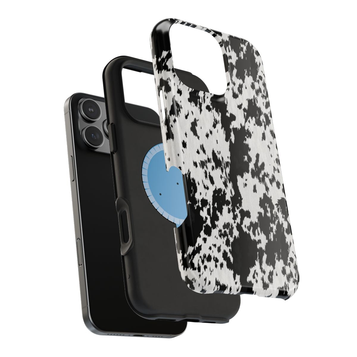 Western Cowhide Print Tough Magnetic Mobile Phone Case