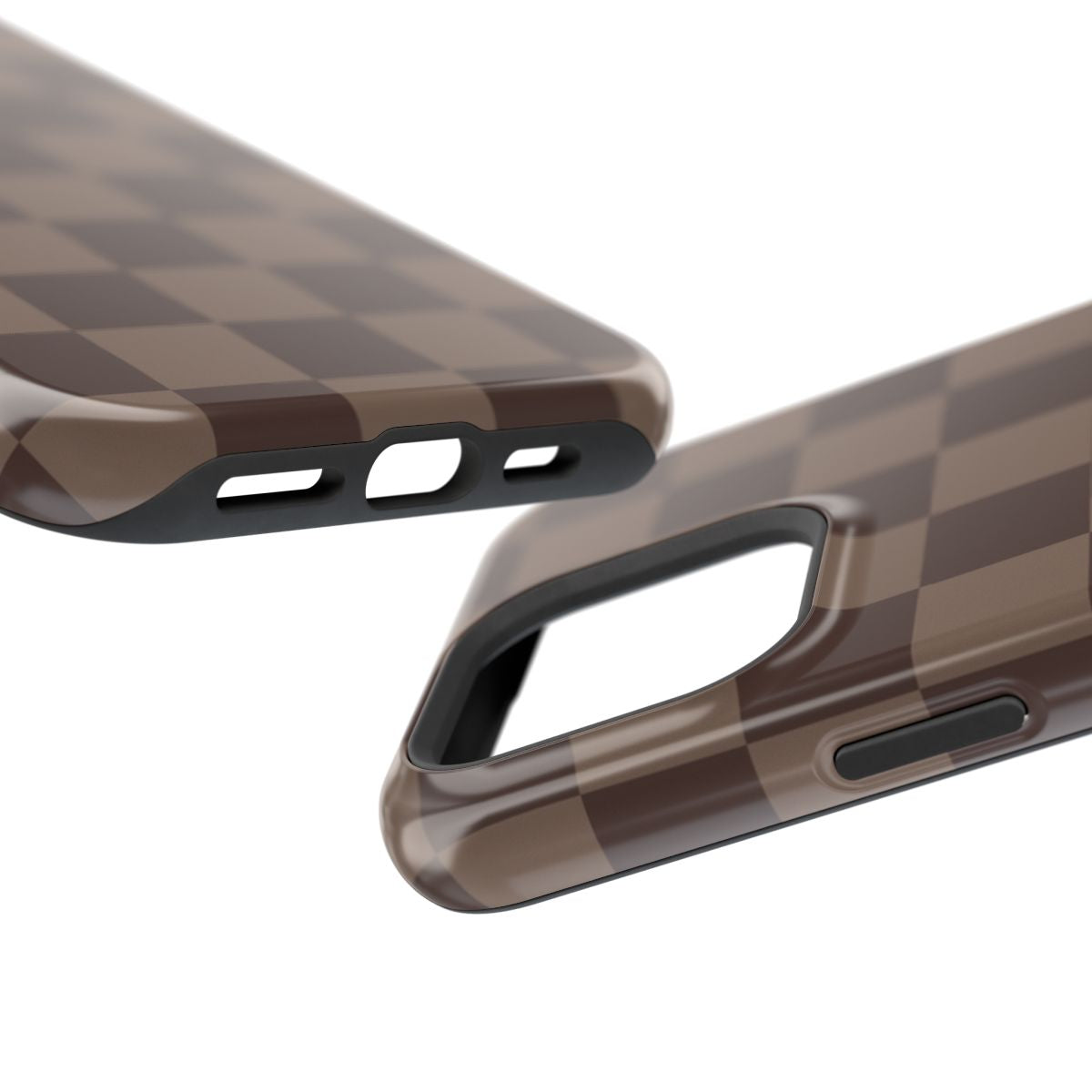 Fall Brown Checkered Tough Magnetic Mobile Phone Case