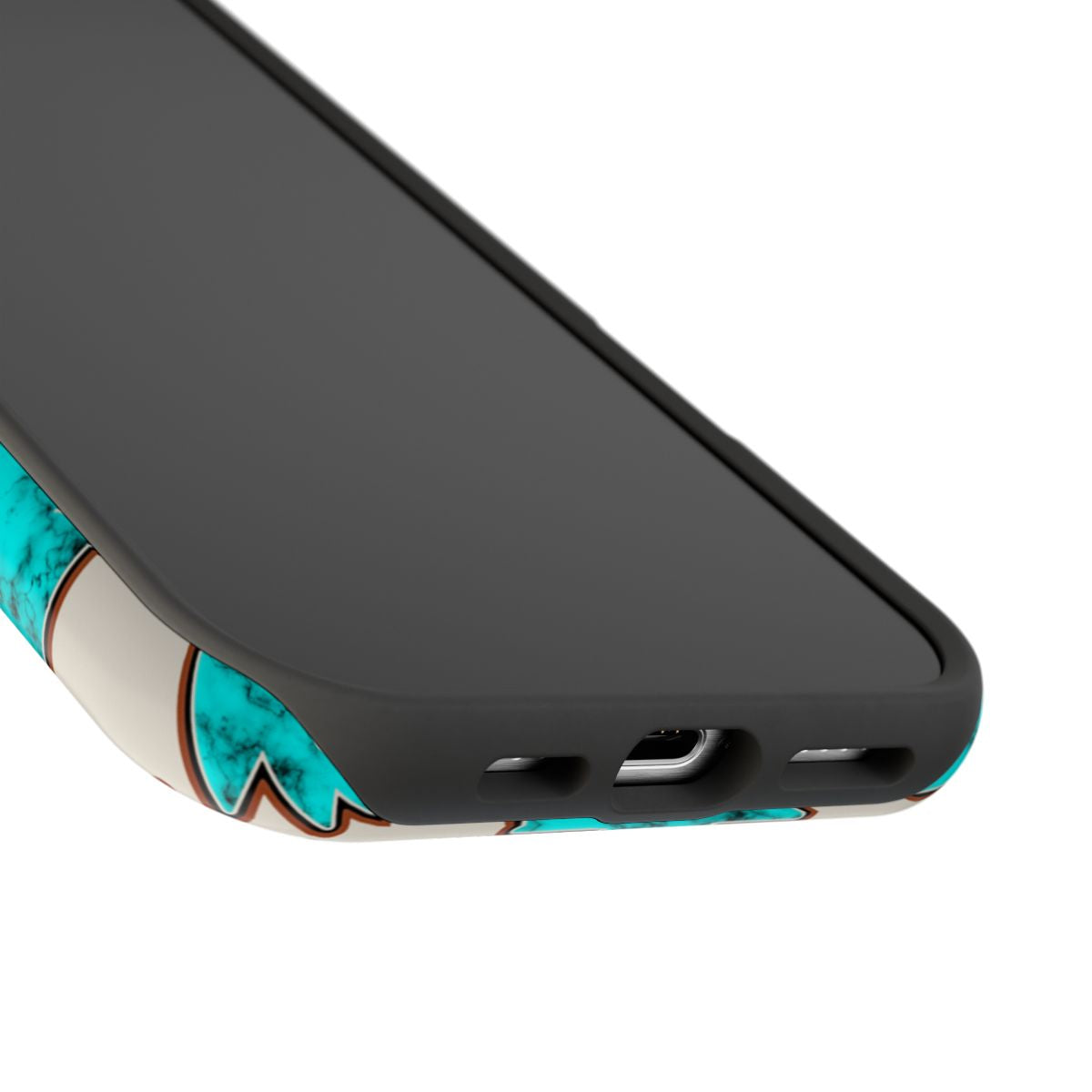 Turquoise Marble Aztec Western Tough Magnetic Mobile Phone Case